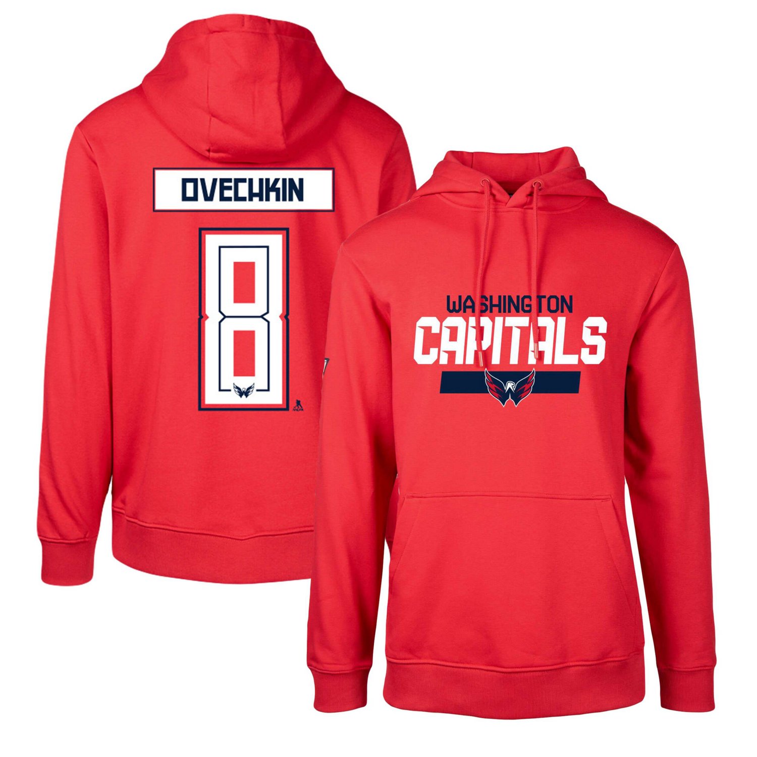 Levelwear Alexander Ovechkin Washington Capitals Podium Name  Number Pullover Hoodie