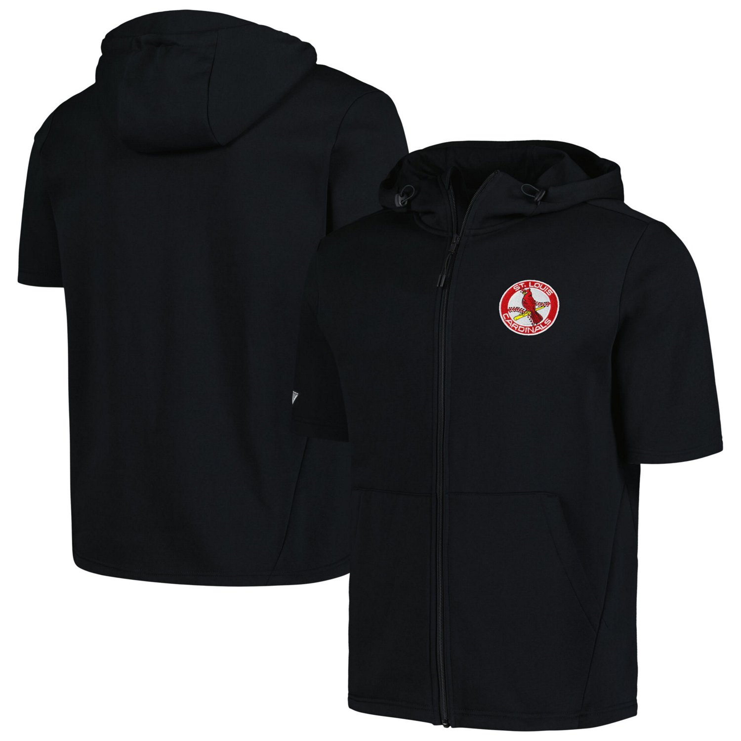 Levelwear St Louis Cardinals Recruit Short Sleeve Full-Zip Hoodie