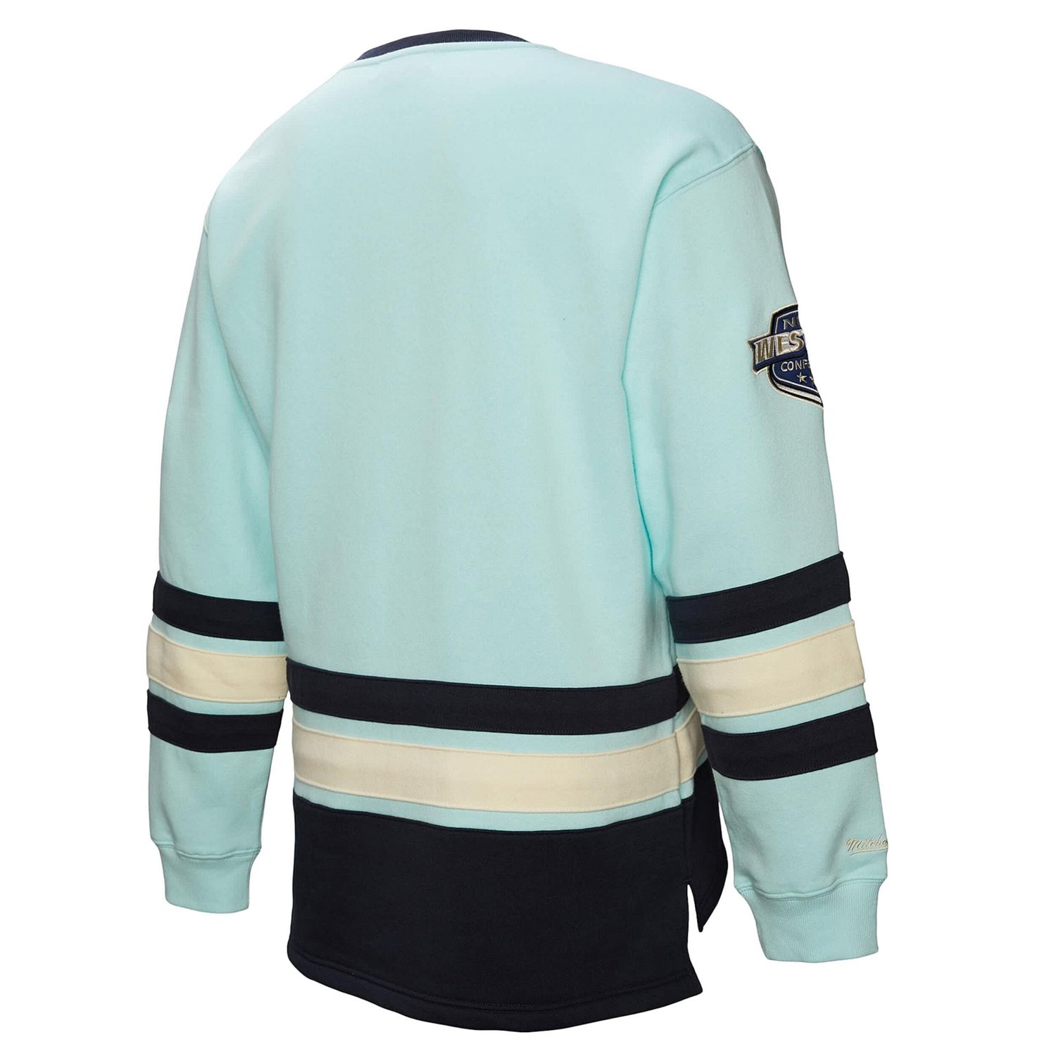 Light Seattle Kraken Heritage Lace-Up Pullover Sweatshirt - view number 3