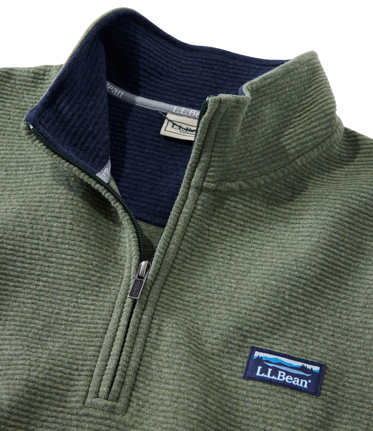 L.L. Bean Men's Lakewashed 1/4 Zip Pullover - view number 2