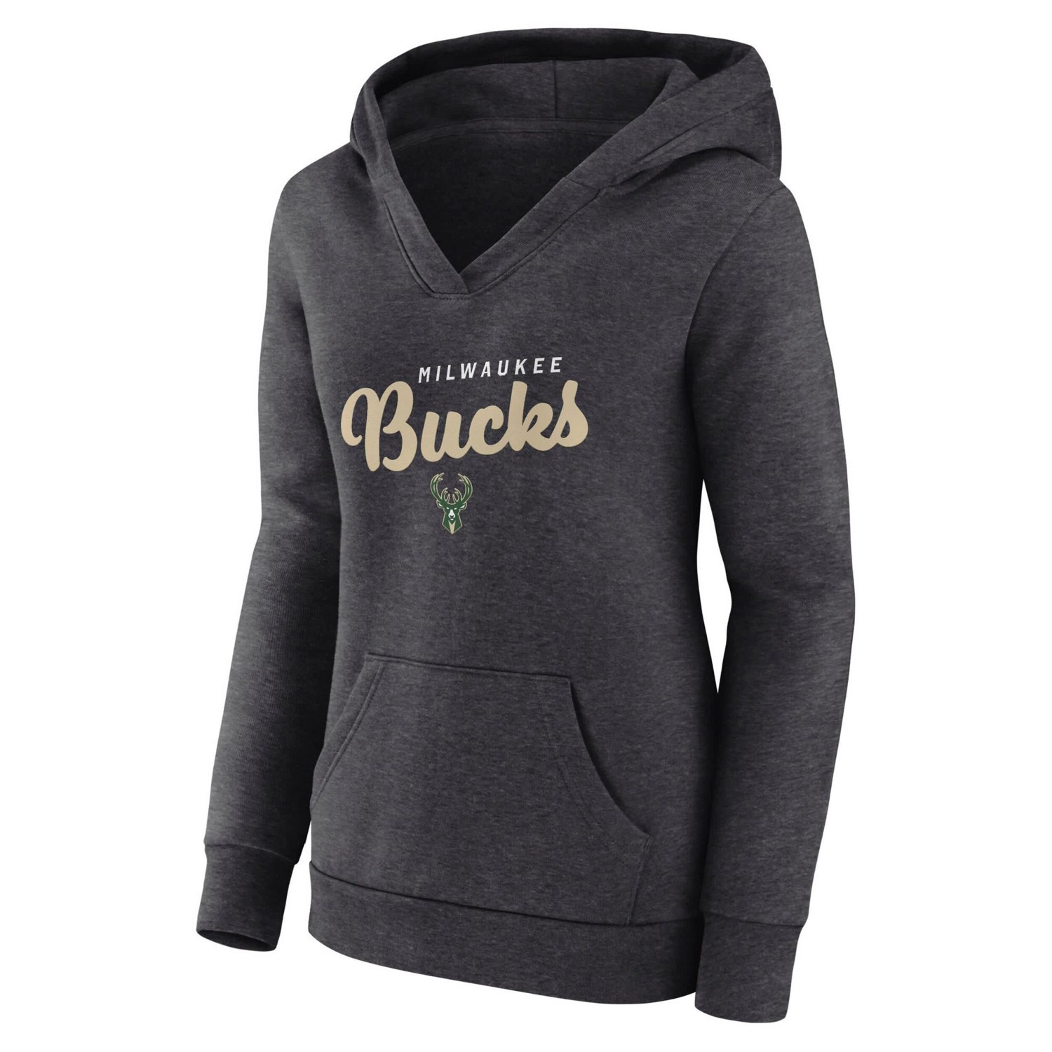 Logo Athletic Milwaukee Bucks Triumphant V-Neck Pullover Hoodie - view number 2