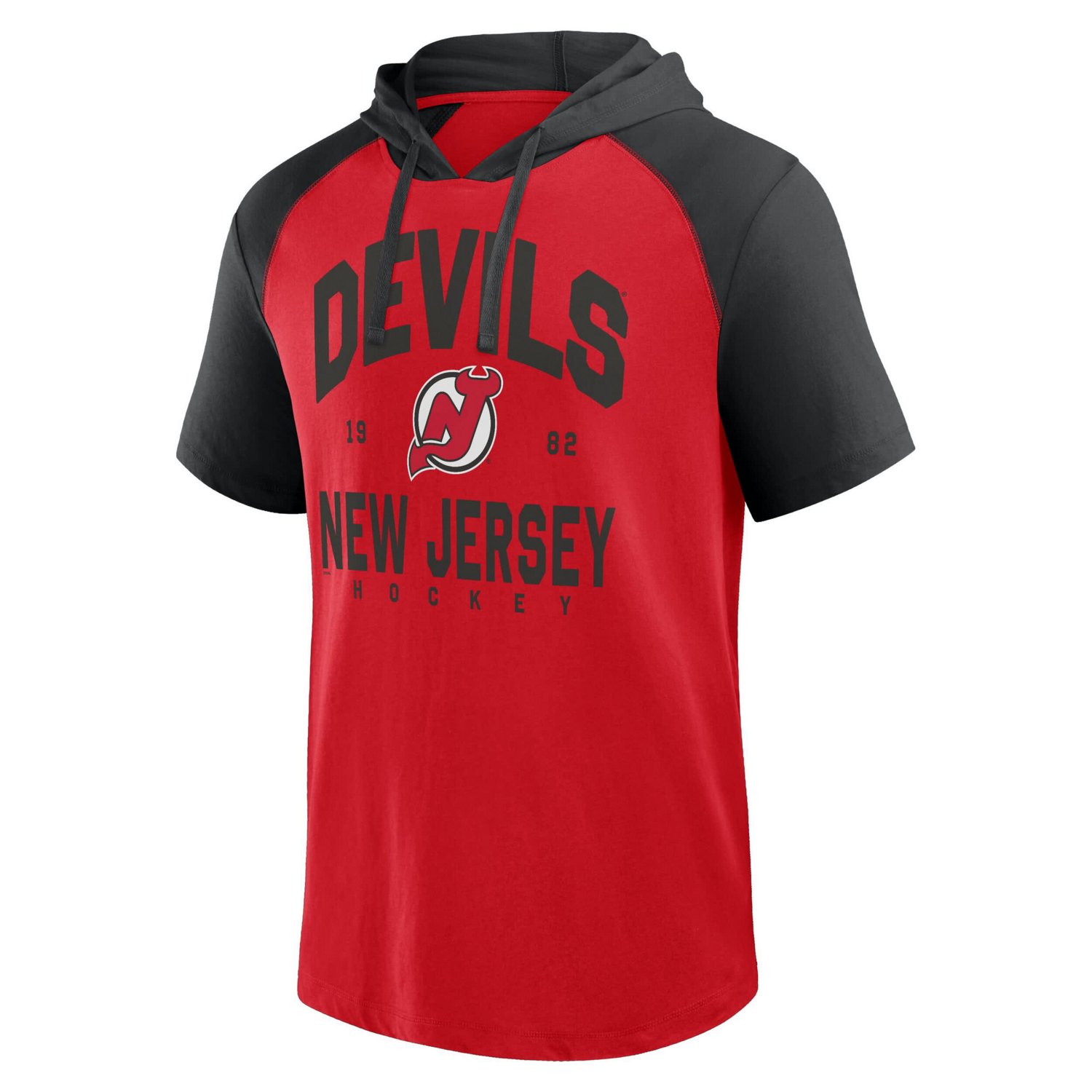 Logo Athletic New Jersey Devils Prime Raglan Short Sleeve Pullover Hoodie - view number 2