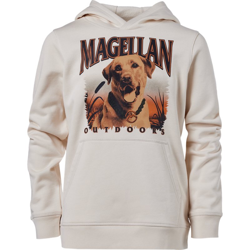 Magellan Outdoors Boys' Lab Graphic Fleece Hoodie White, Medium - Boy's Graphic Tees at Academy Sports