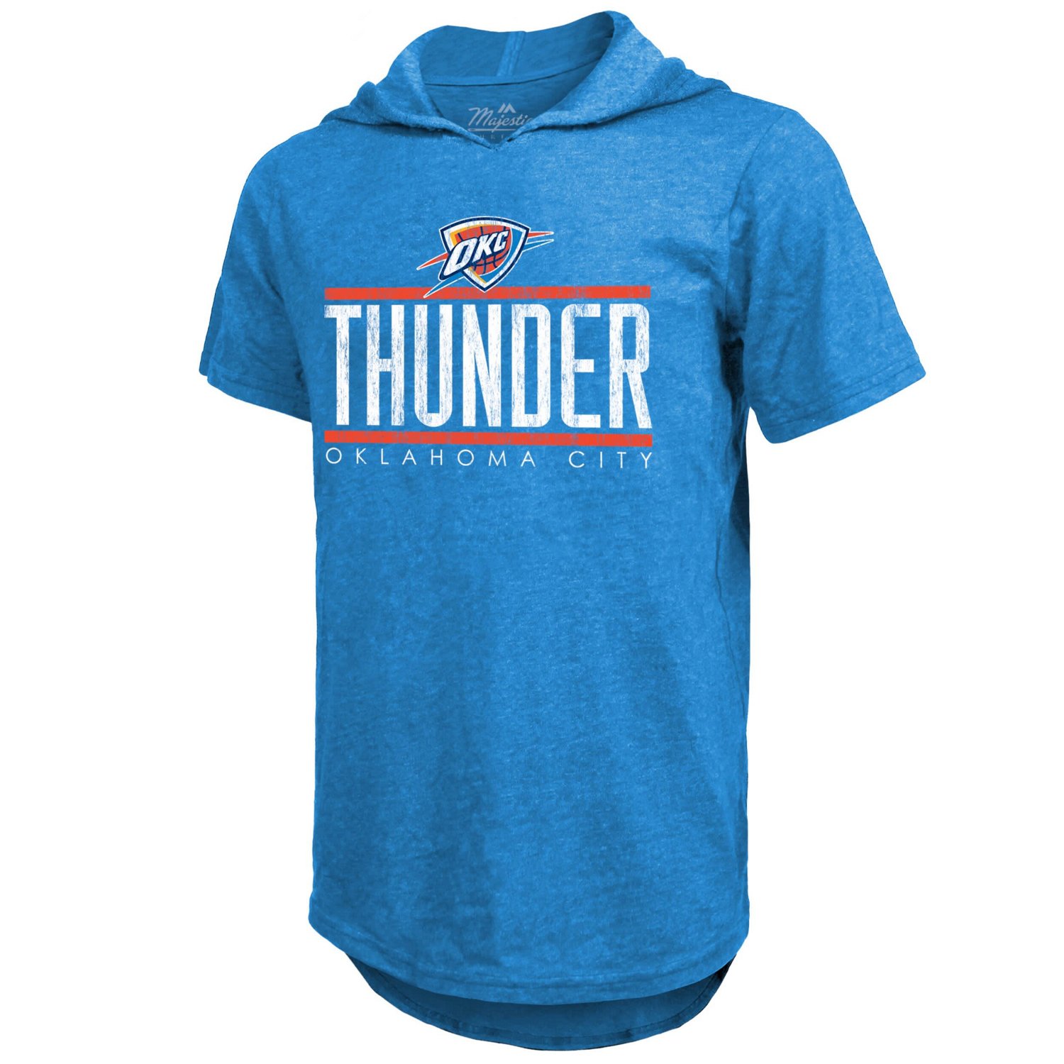 Majestic Threads Oklahoma City Thunder Tri-Blend Hoodie T-Shirt - view number 2