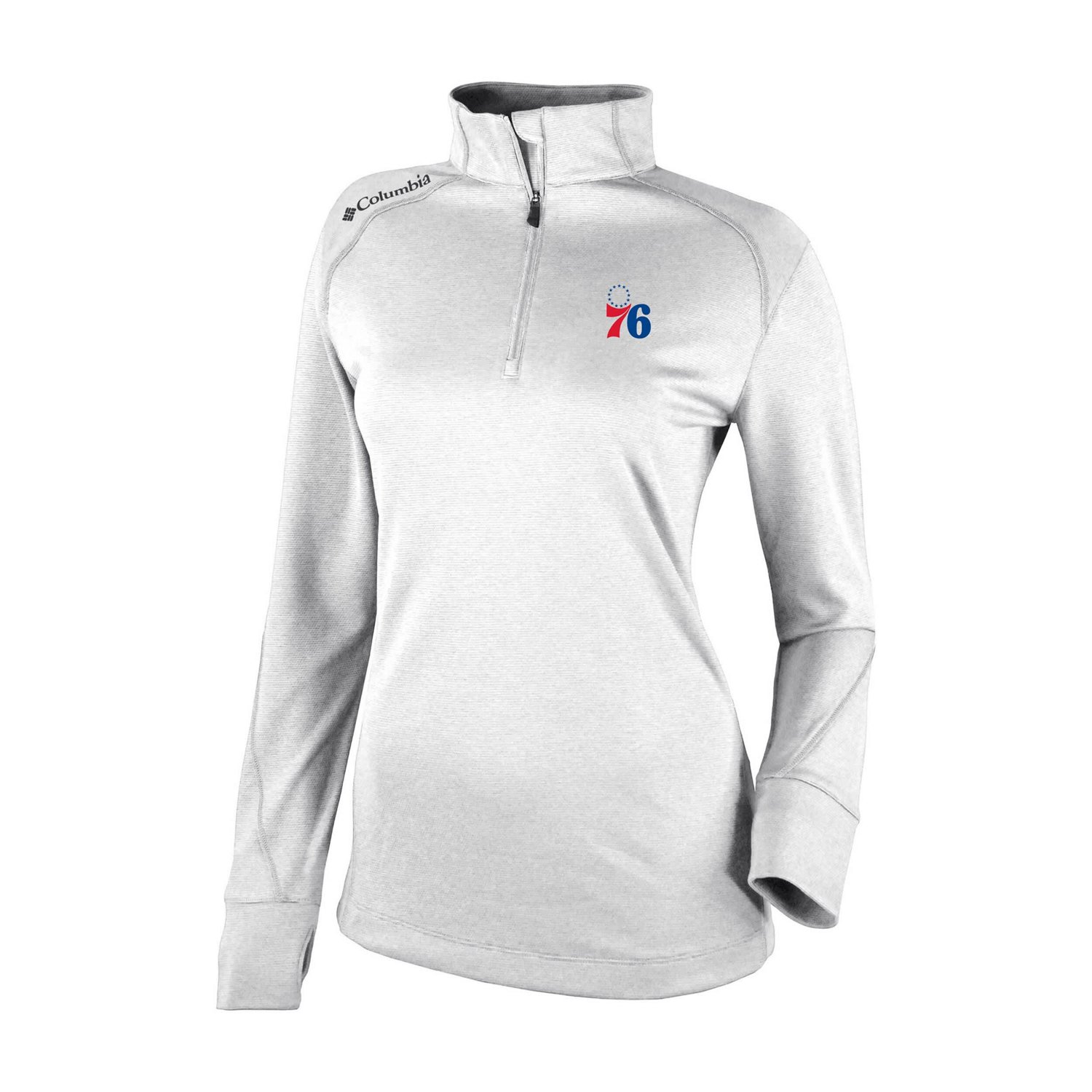 Men's Columbia Philadelphia 76ers Omni-Wick Shotgun Quarter-Zip 20 Pullover - view number 2