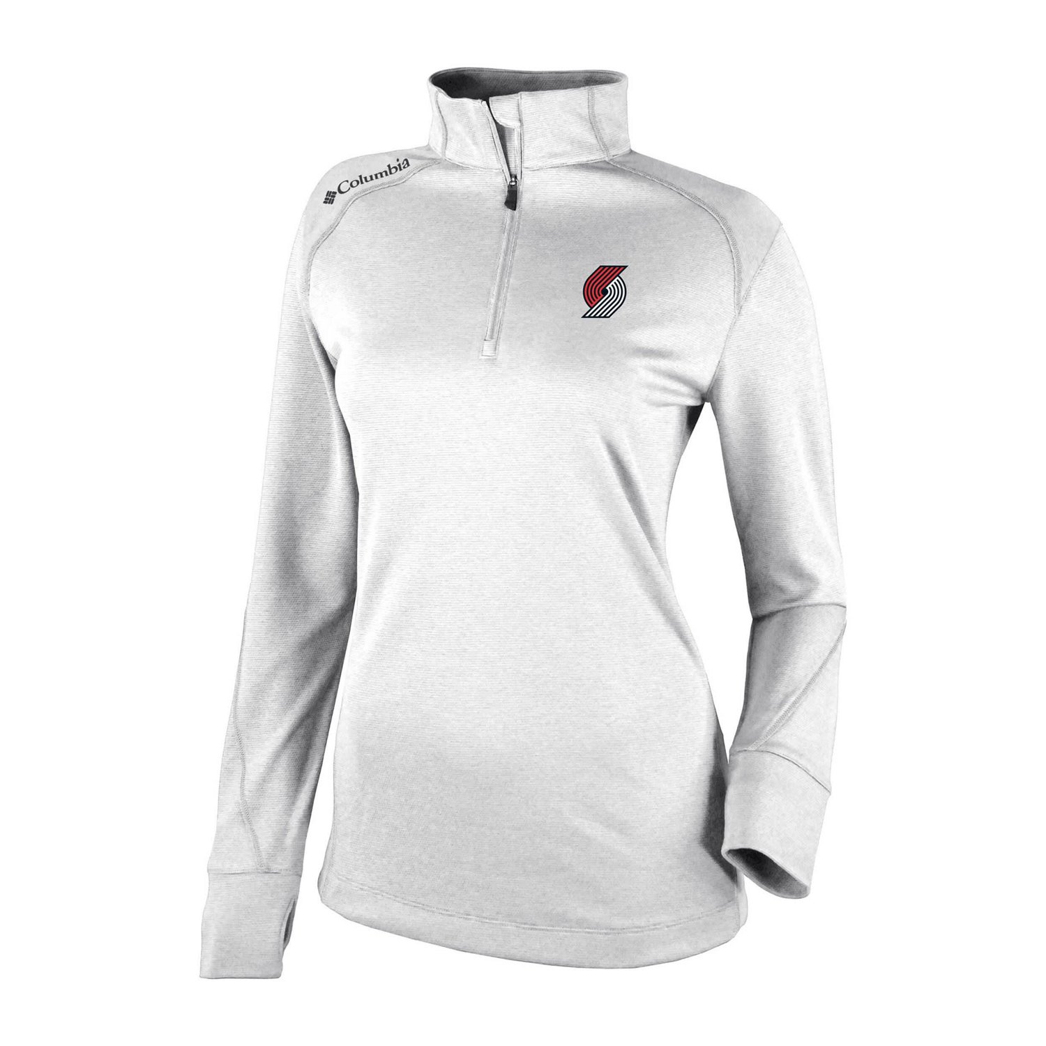 Men's Columbia Portland Trail Blazers Omni-Wick Shotgun Quarter-Zip 20 Pullover - view number 2