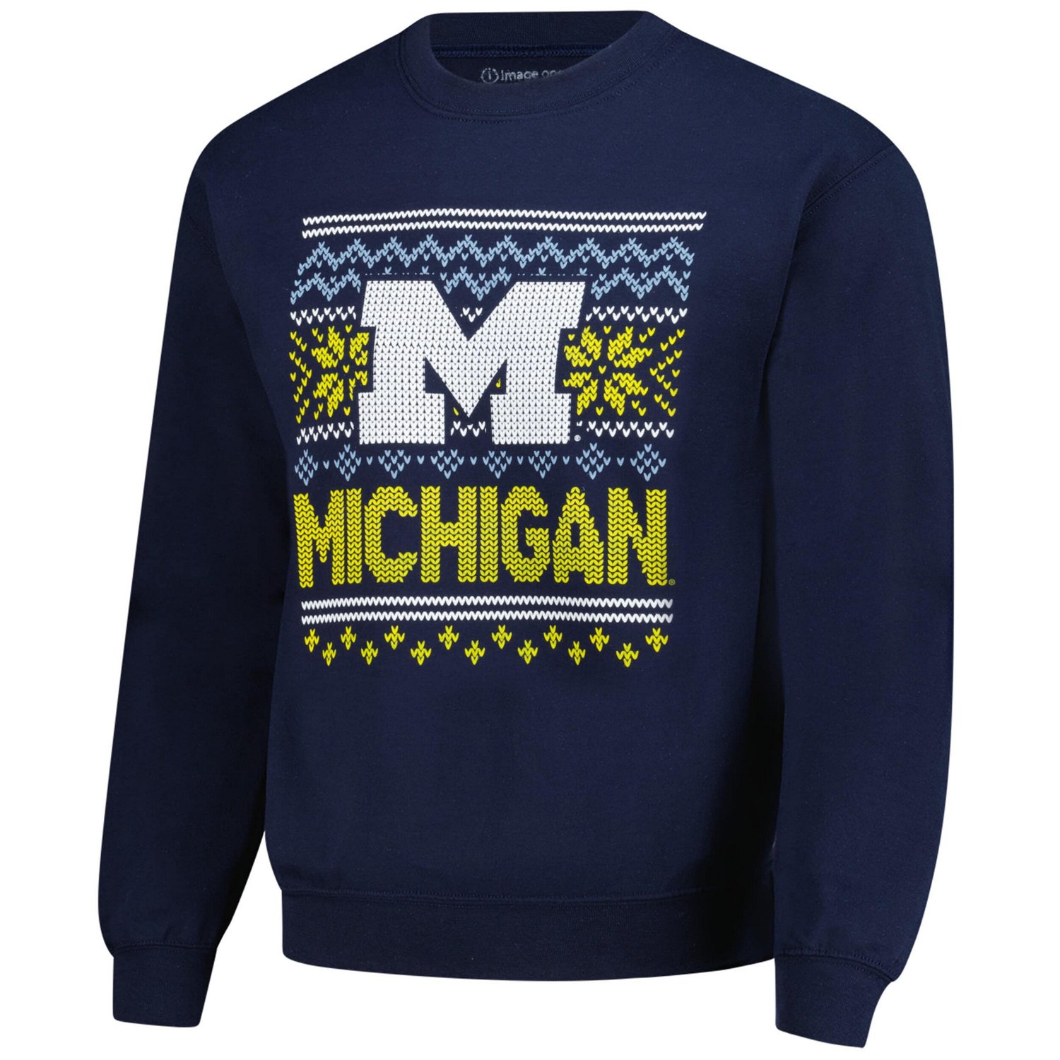 Michigan Wolverines Holiday Fleece Sweatshirt - view number 2