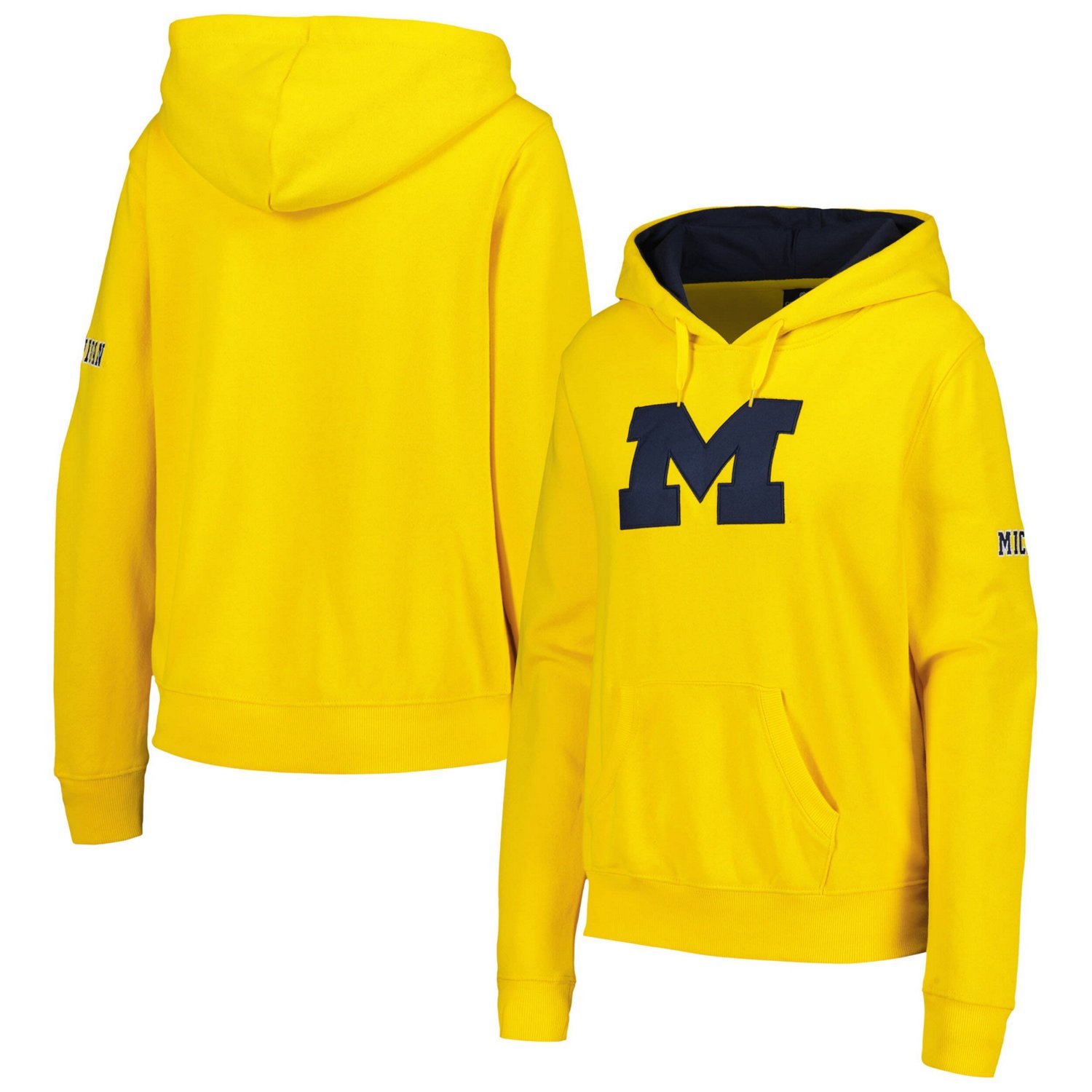 Michigan Wolverines Team Big Logo Pullover Hoodie                                                                                - view number 1