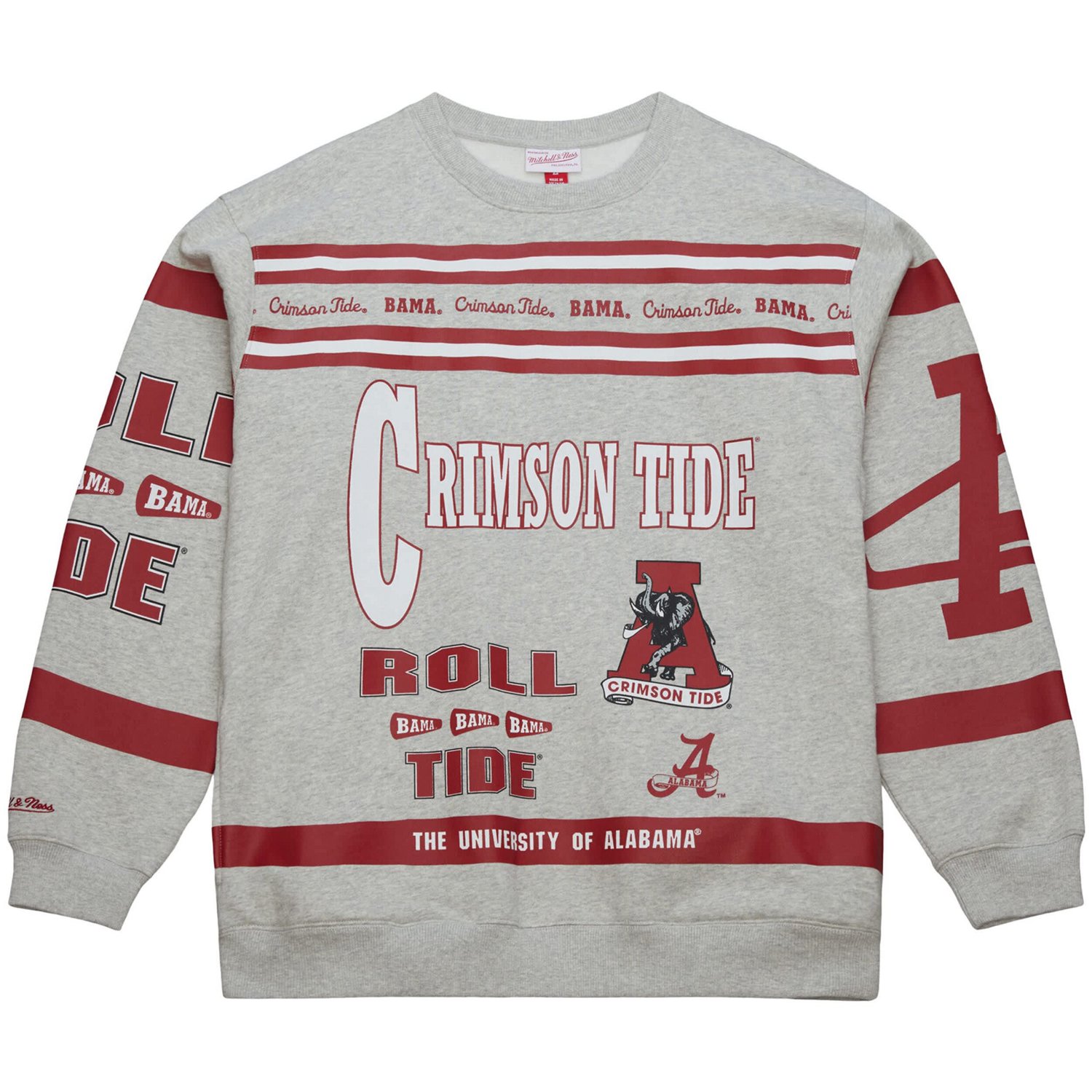 Mitchell  Ness Alabama Crimson Tide All Over Print Sweatshirt - view number 2
