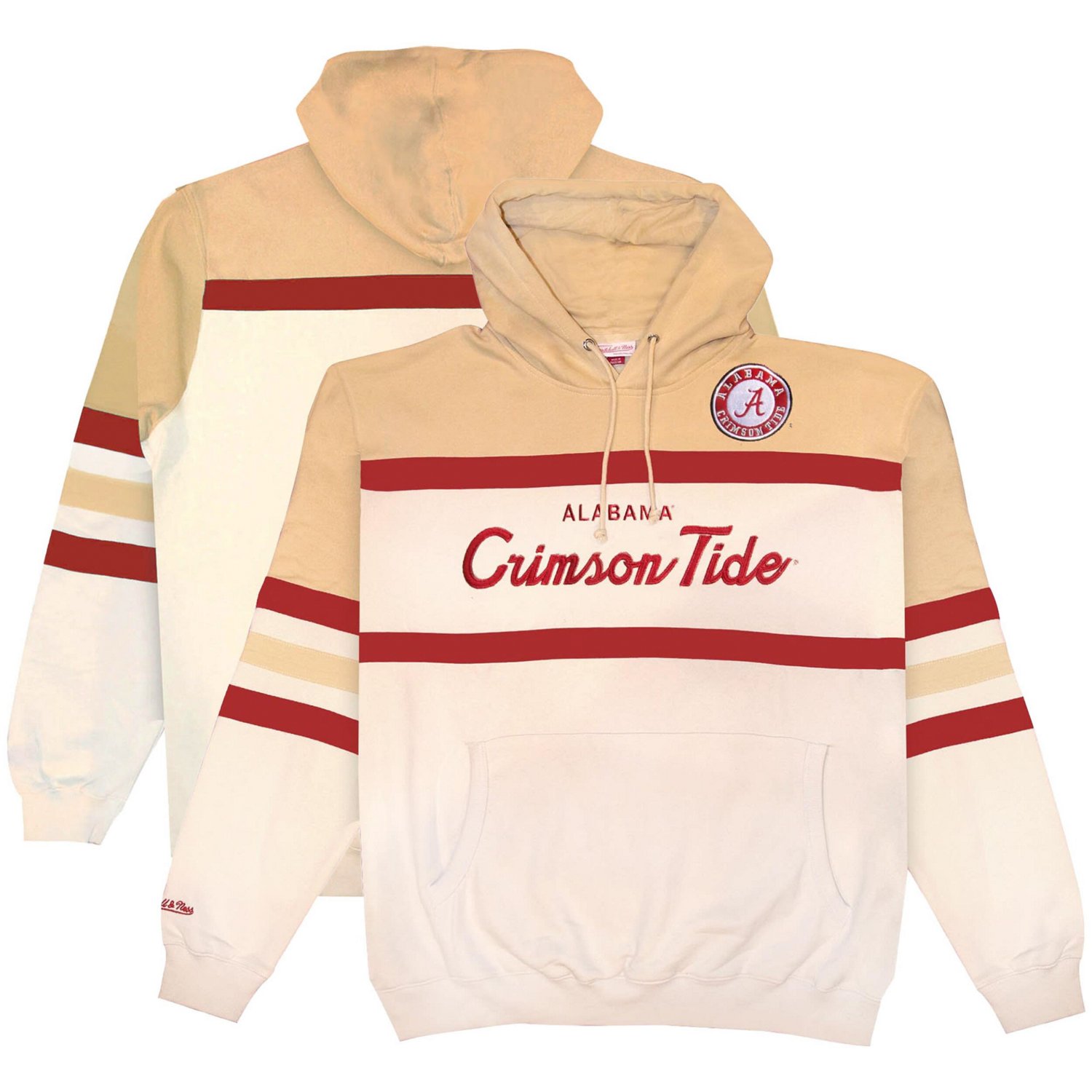 Mitchell  Ness Alabama Crimson Tide Big Tall Head Coach Pullover Hoodie