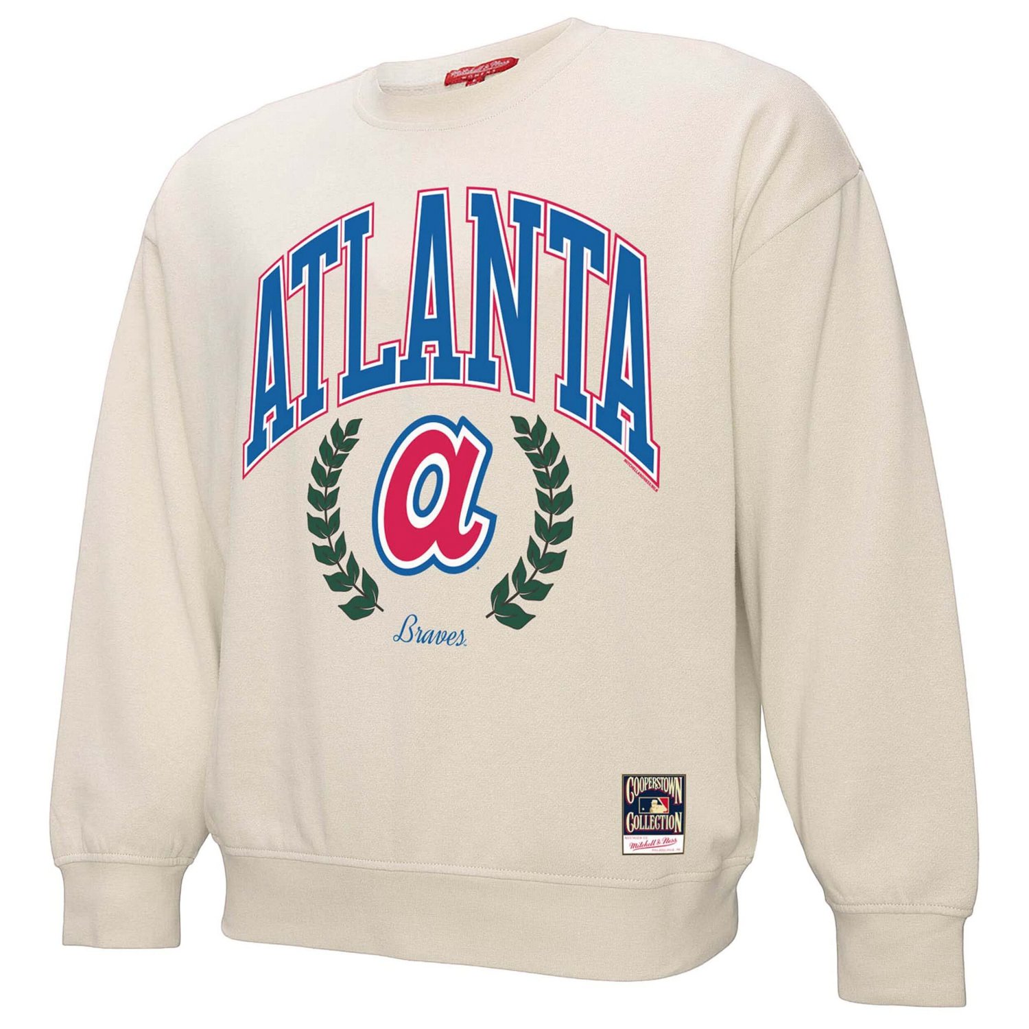 Mitchell  Ness Atlanta Braves Cooperstown Collection Laurel Pullover Sweatshirt - view number 2