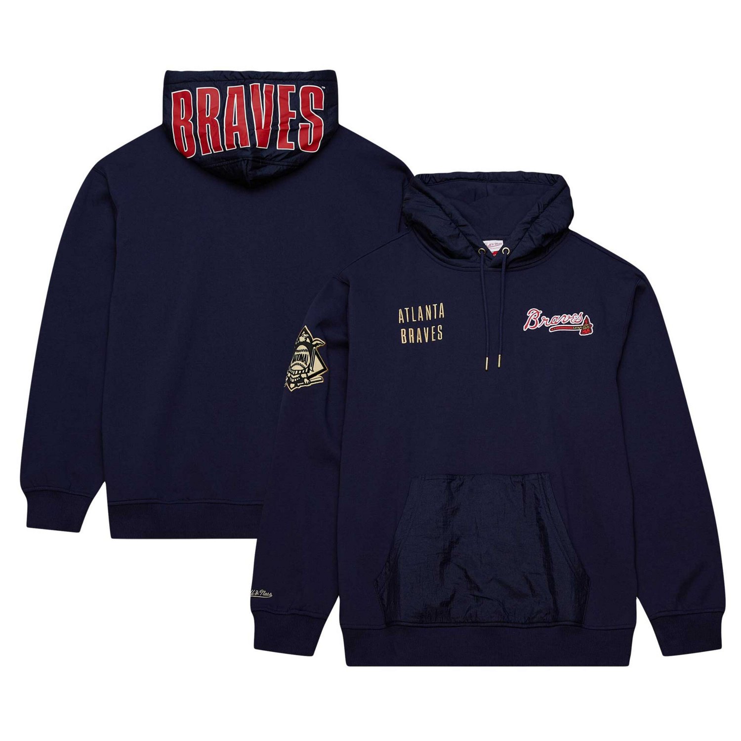 Mitchell  Ness Atlanta Braves Team OG 20 Current Logo Pullover Hoodie