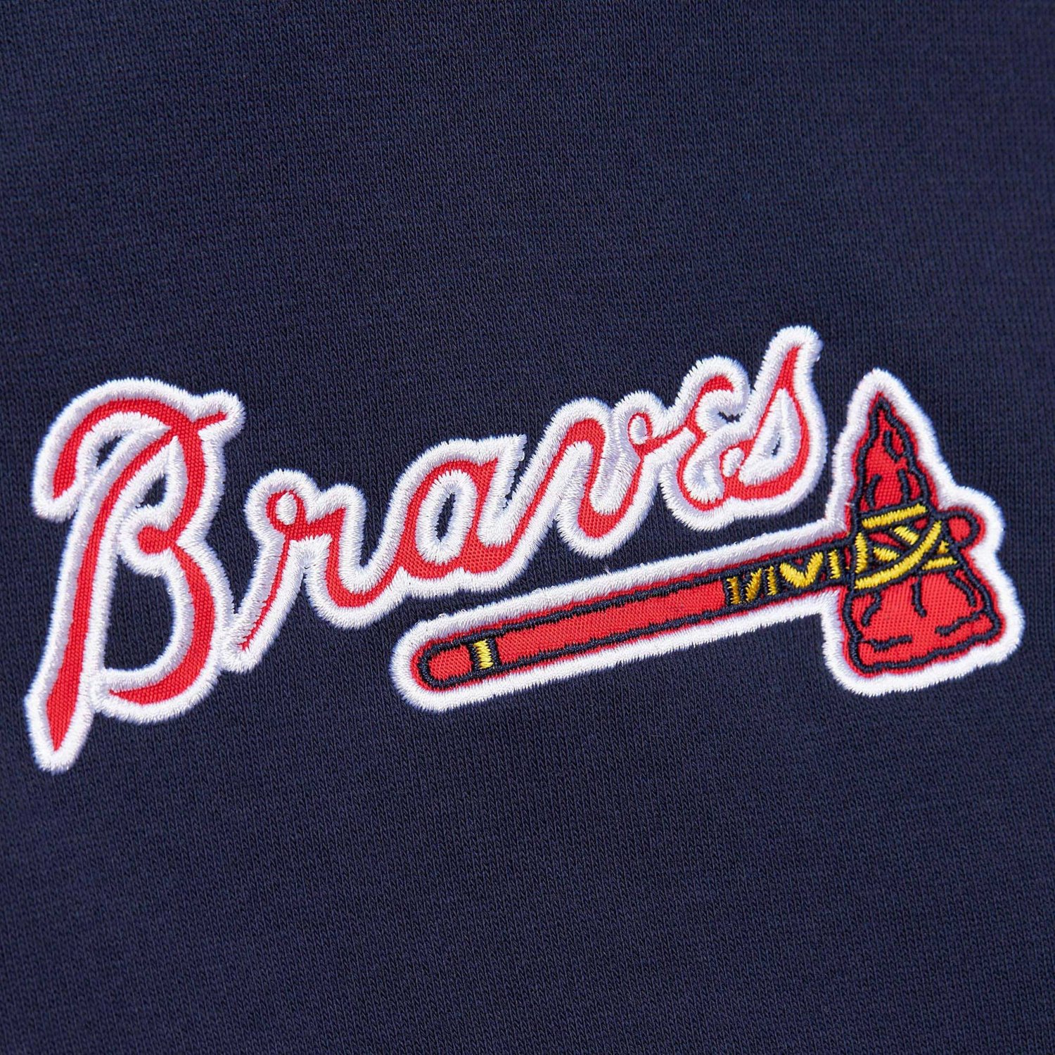Mitchell  Ness Atlanta Braves Team OG 20 Current Logo Pullover Hoodie