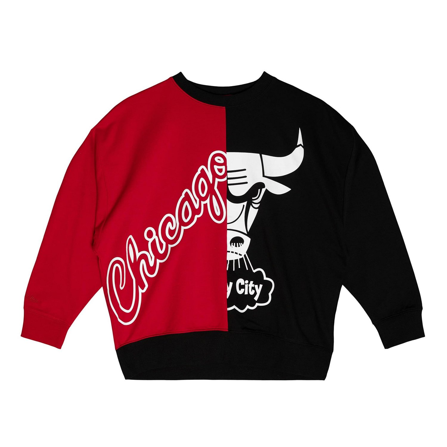 Mitchell  Ness Black Chicago Bulls Big Face 50 Pullover Sweatshirt - view number 2