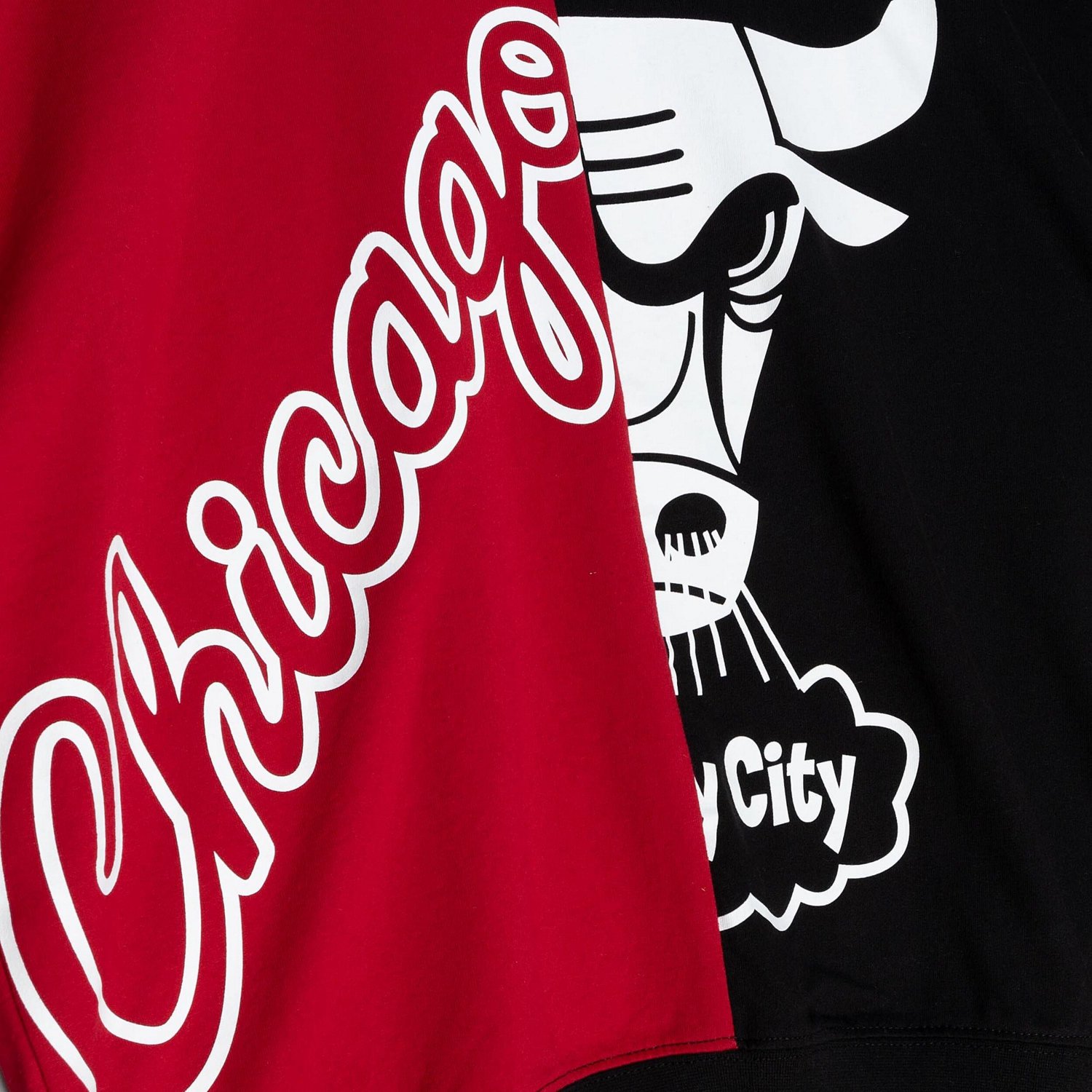 Mitchell  Ness Black Chicago Bulls Big Face 50 Pullover Sweatshirt - view number 4