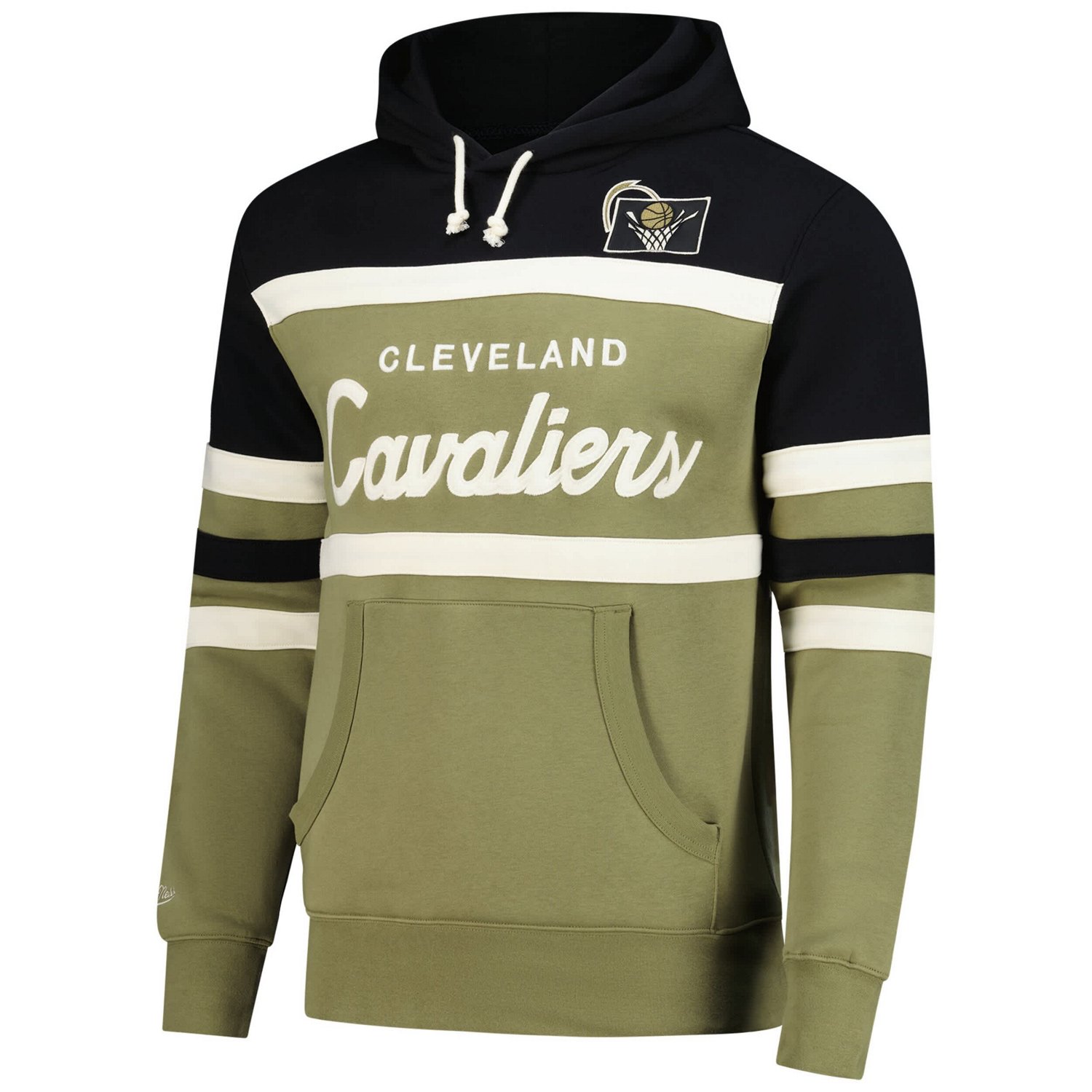 Mitchell  Ness Black Cleveland Cavaliers Double Clutch Head Coach Hoodie - view number 2