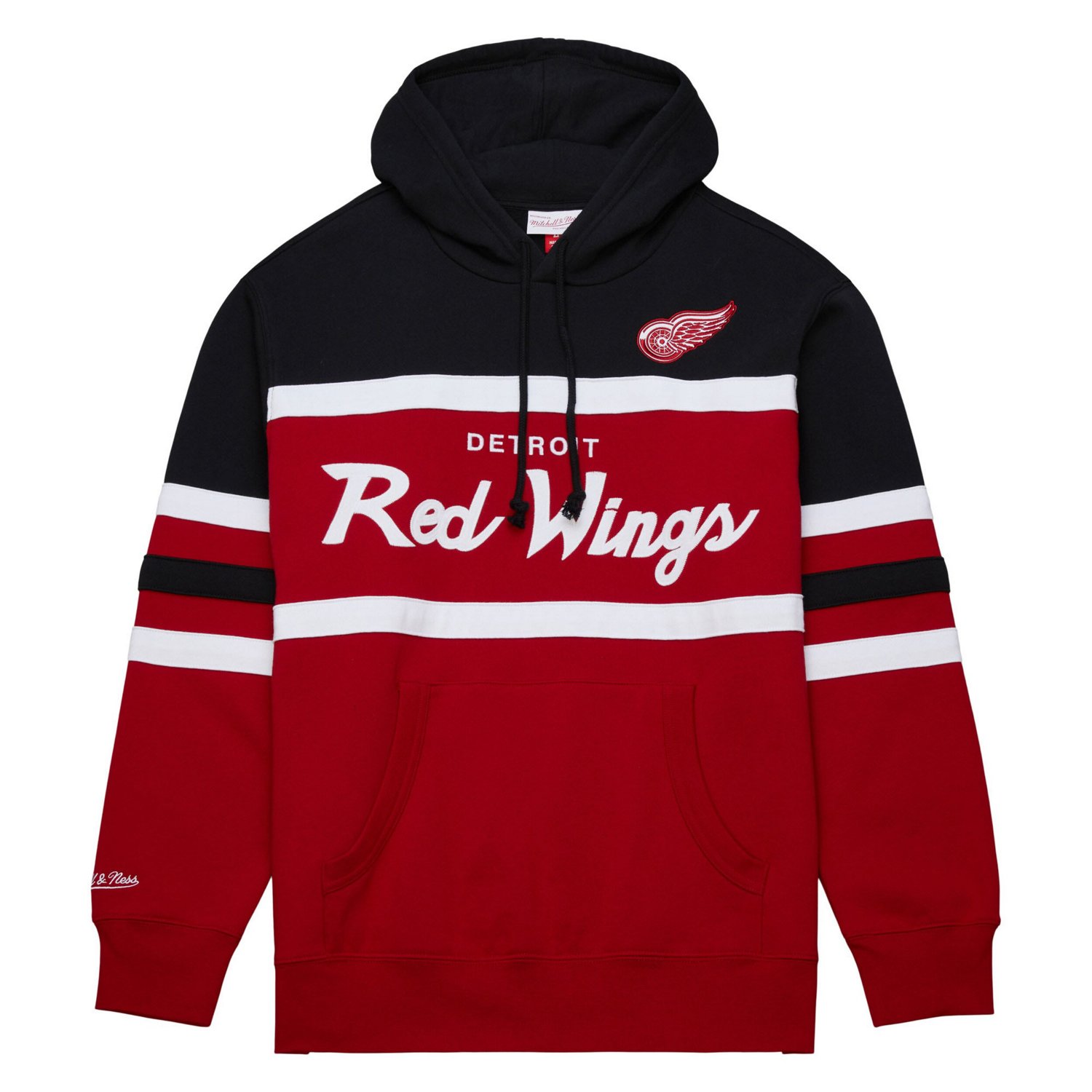Mitchell  Ness Black Detroit Wings Head Coach Pullover Hoodie - view number 2