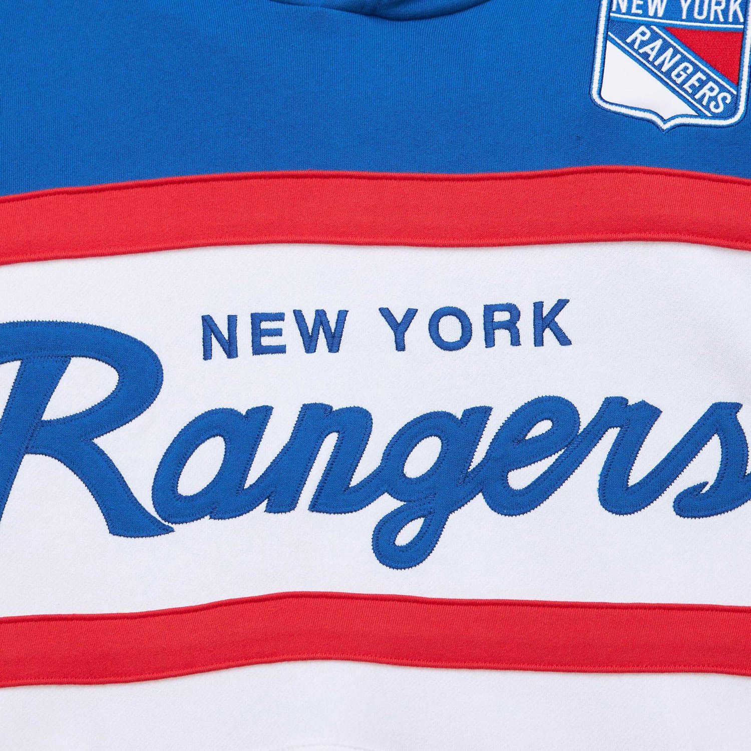 Mitchell  Ness Blue New York Rangers Head Coach Pullover Hoodie - view number 4