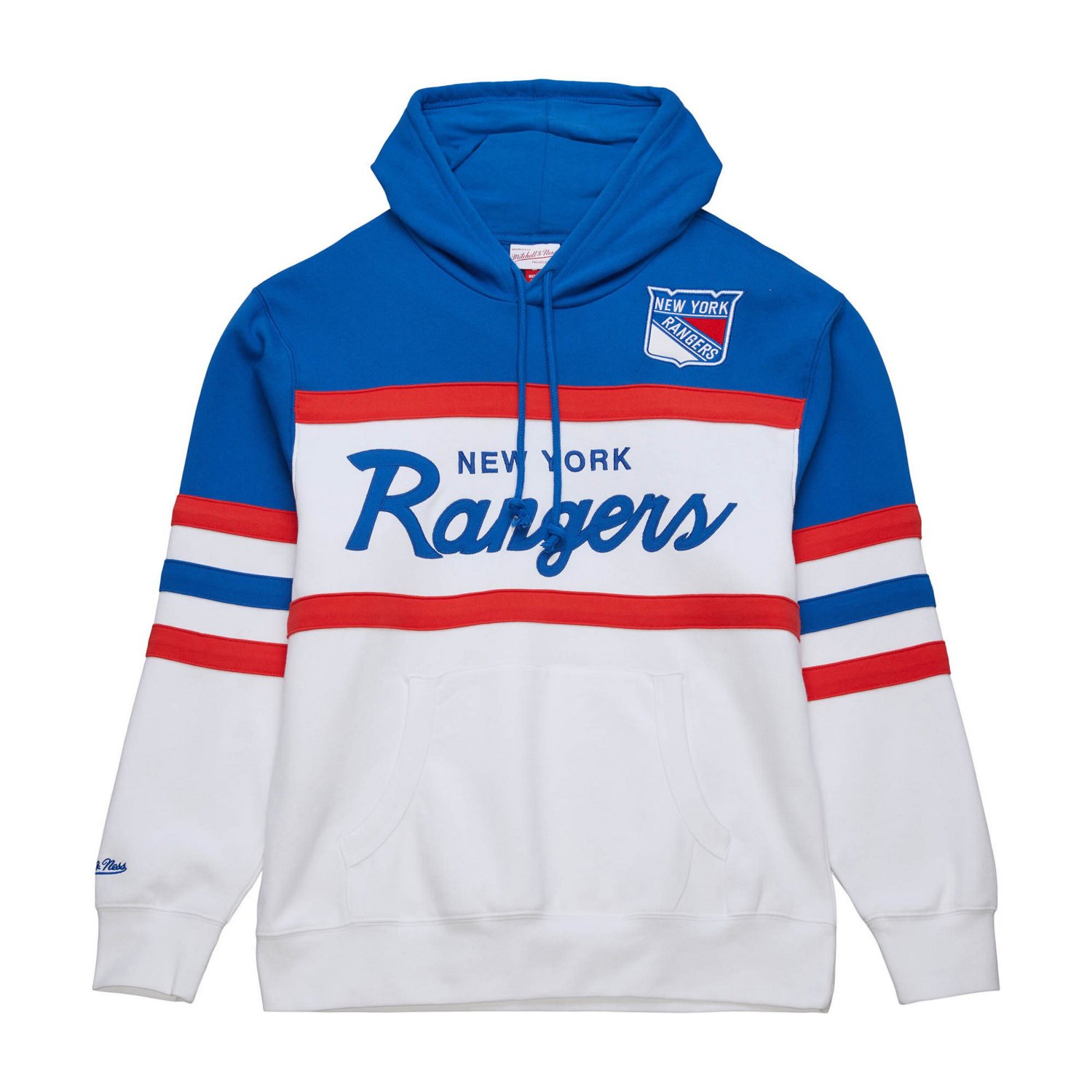 Mitchell  Ness Blue New York Rangers Head Coach Pullover Hoodie - view number 2