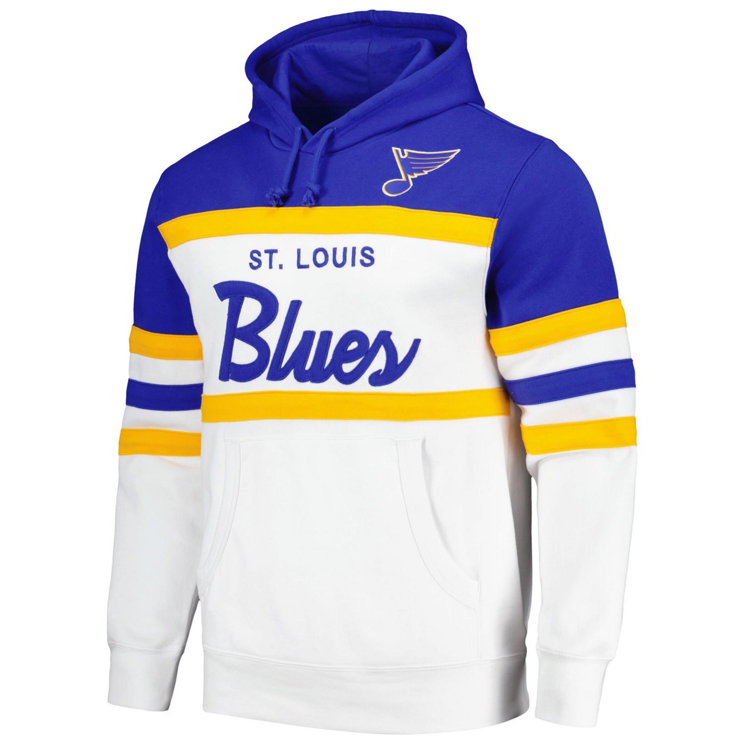Mitchell  Ness Blue St Louis Blues Head Coach Pullover Hoodie                                                                    - view number 2