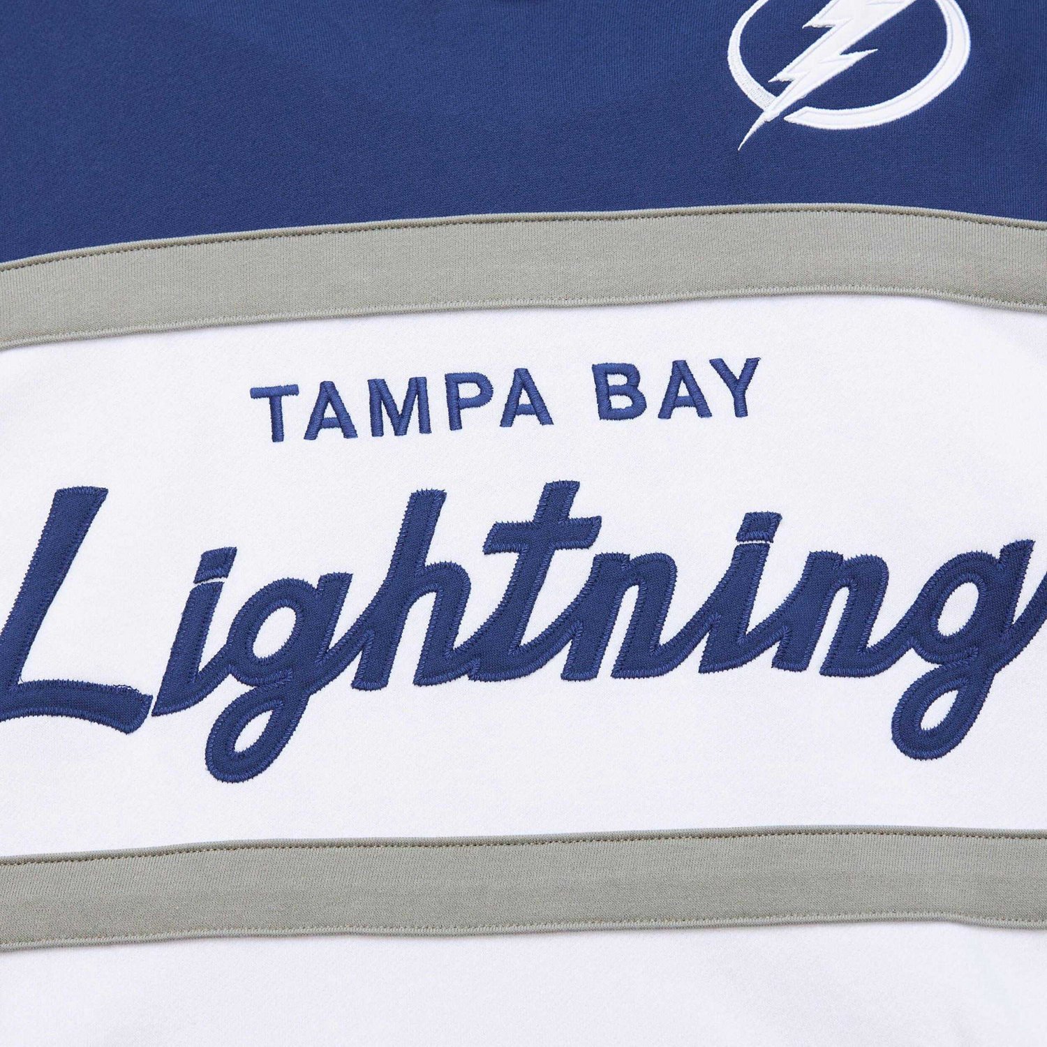 Mitchell  Ness Blue Tampa Bay Lightning Head Coach Pullover Hoodie - view number 4