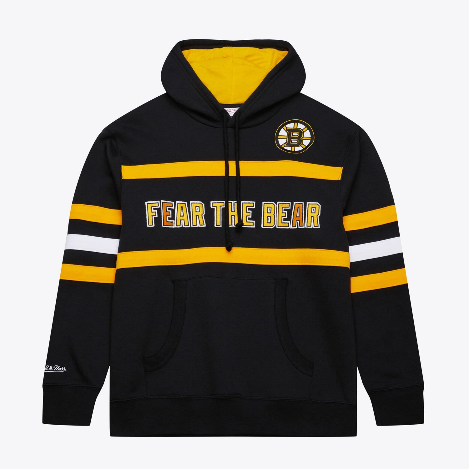Mitchell  Ness Boston Bruins Head Coach Slogan Pullover Hoodie