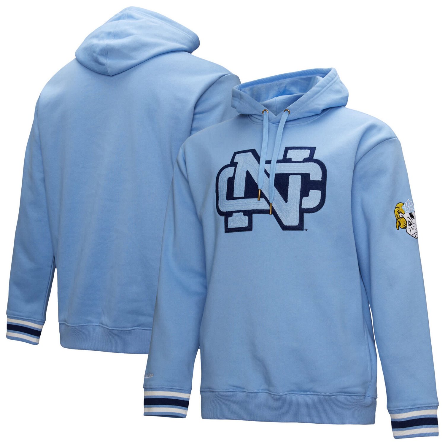 Mitchell  Ness Carolina North Carolina Tar Heels Chainstich Fleece Pullover Hoodie