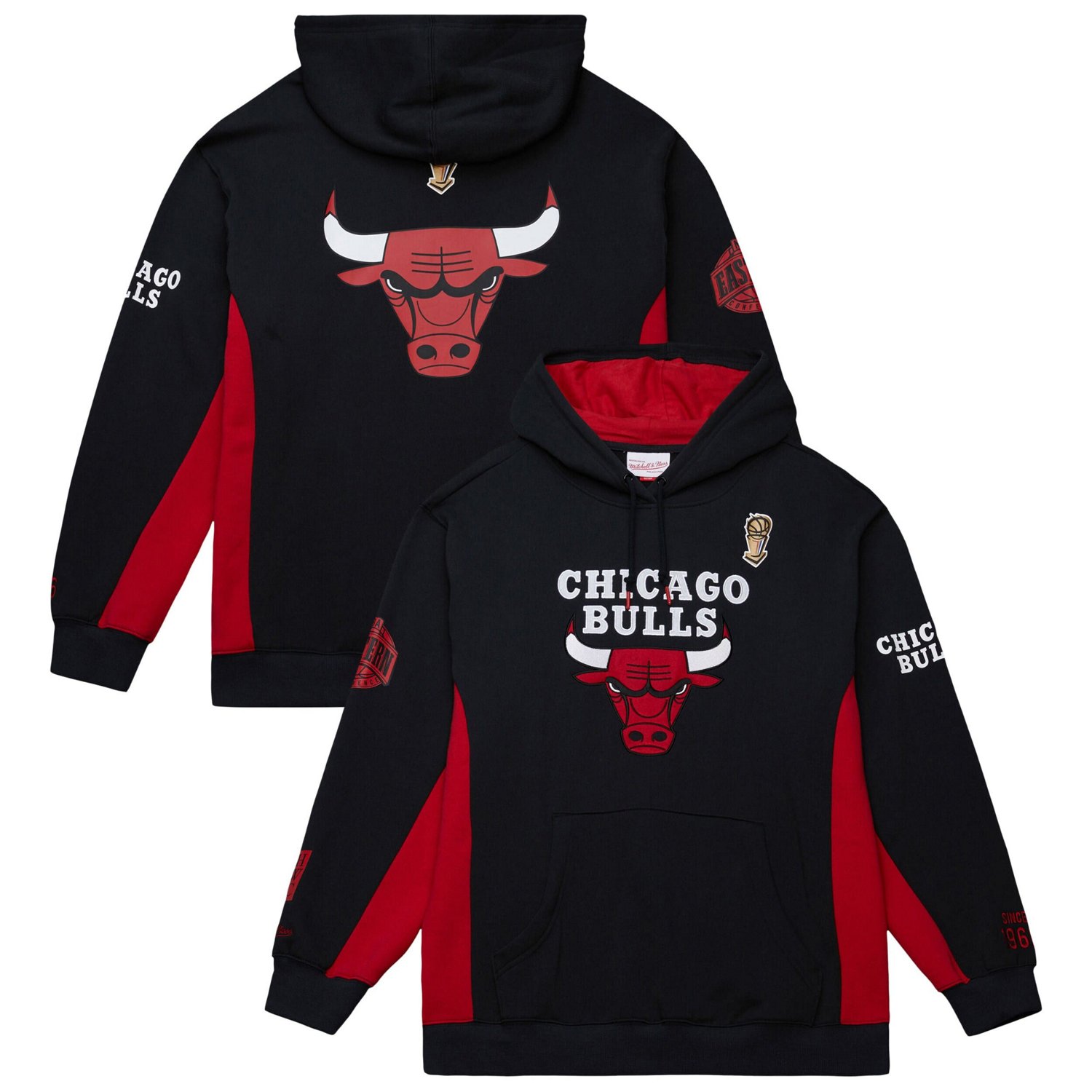 Mitchell  Ness Chicago Bulls Hardwood Classics Team Origins Fleece Pullover Hoodie                                               - view number 1