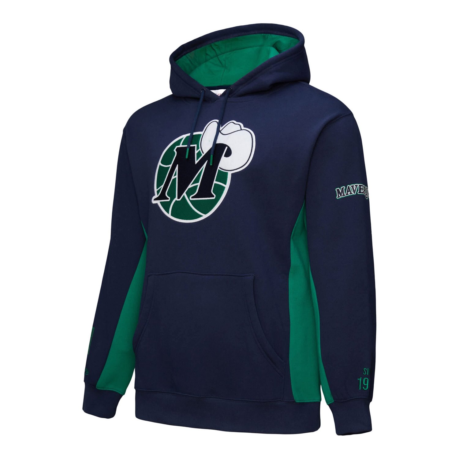 Mitchell  Ness Dallas Mavericks Hardwood Classics Team Origins Fleece Pullover Hoodie - view number 2
