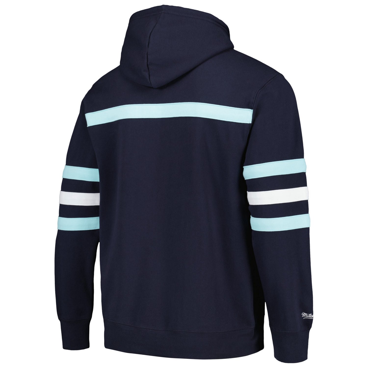 Mitchell  Ness Deep Sea Seattle Kraken Head Coach Pullover Hoodie - view number 3