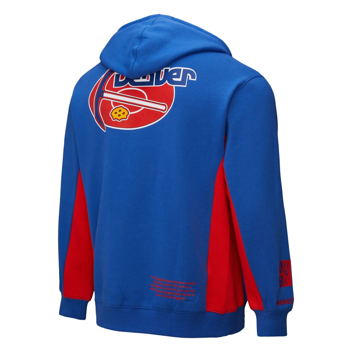 Mitchell  Ness Denver Nuggets Hardwood Classics Team Origins Fleece Pullover Hoodie                                              - view number 3