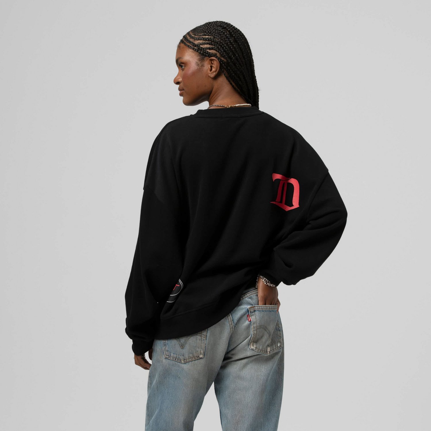 Mitchell  Ness Detroit Red Wings Vintage Crewneck Sweatshirt - view number 2