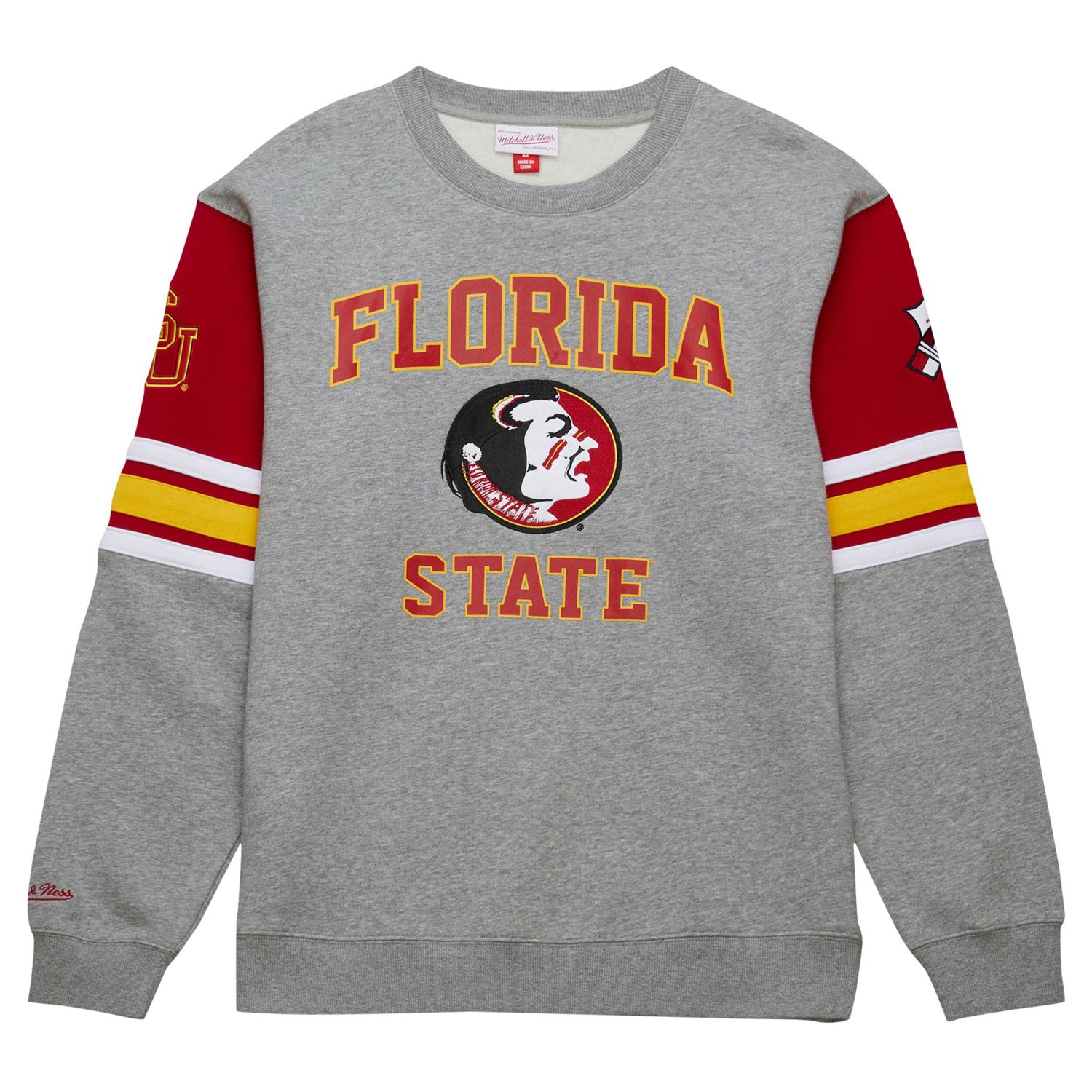 Mitchell  Ness Florida State Seminoles Throwback Allover 40 Pullover Sweatshirt                                                  - view number 2
