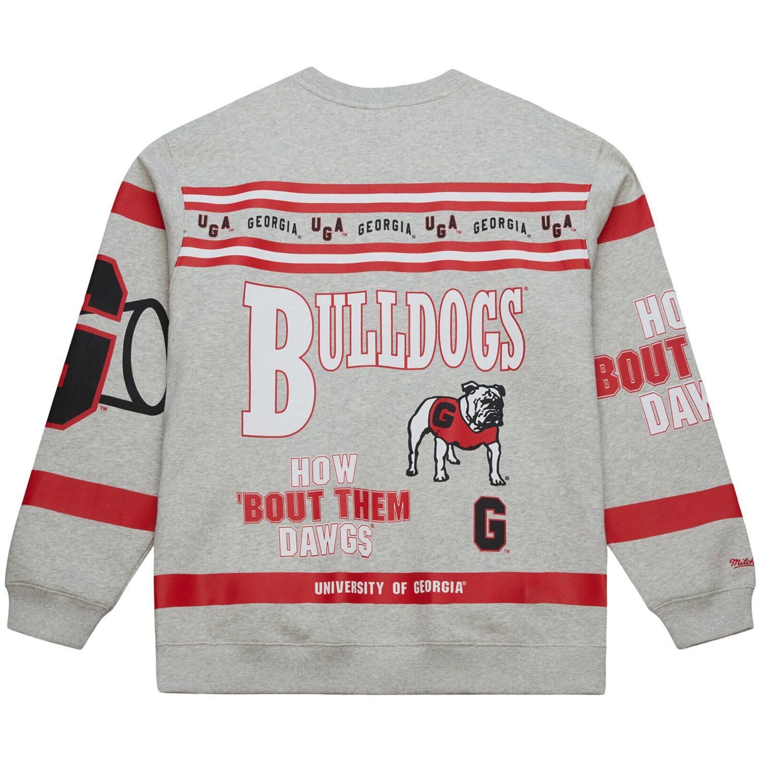 Mitchell  Ness Georgia Bulldogs All Over Print Sweatshirt - view number 3