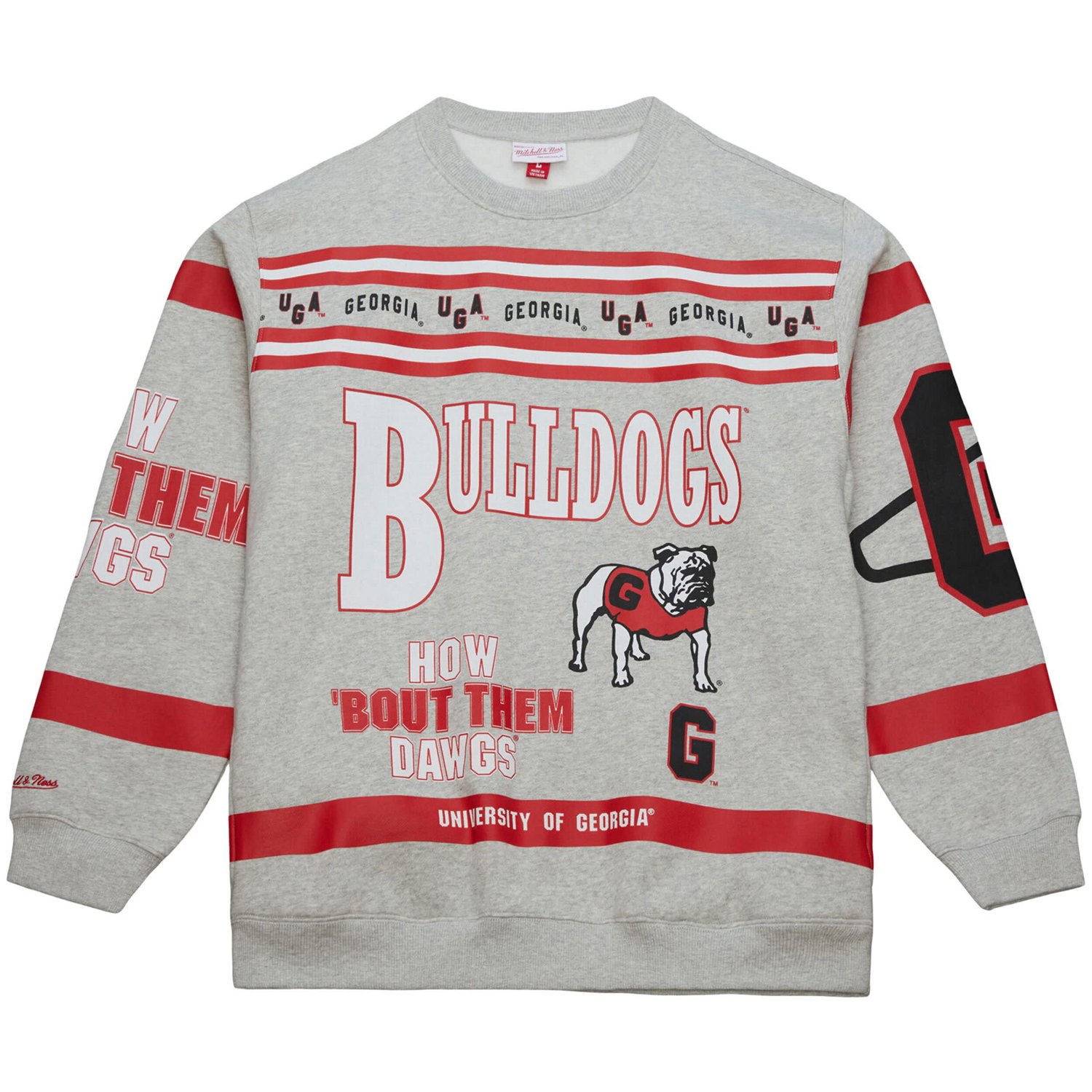 Mitchell  Ness Georgia Bulldogs All Over Print Sweatshirt - view number 2