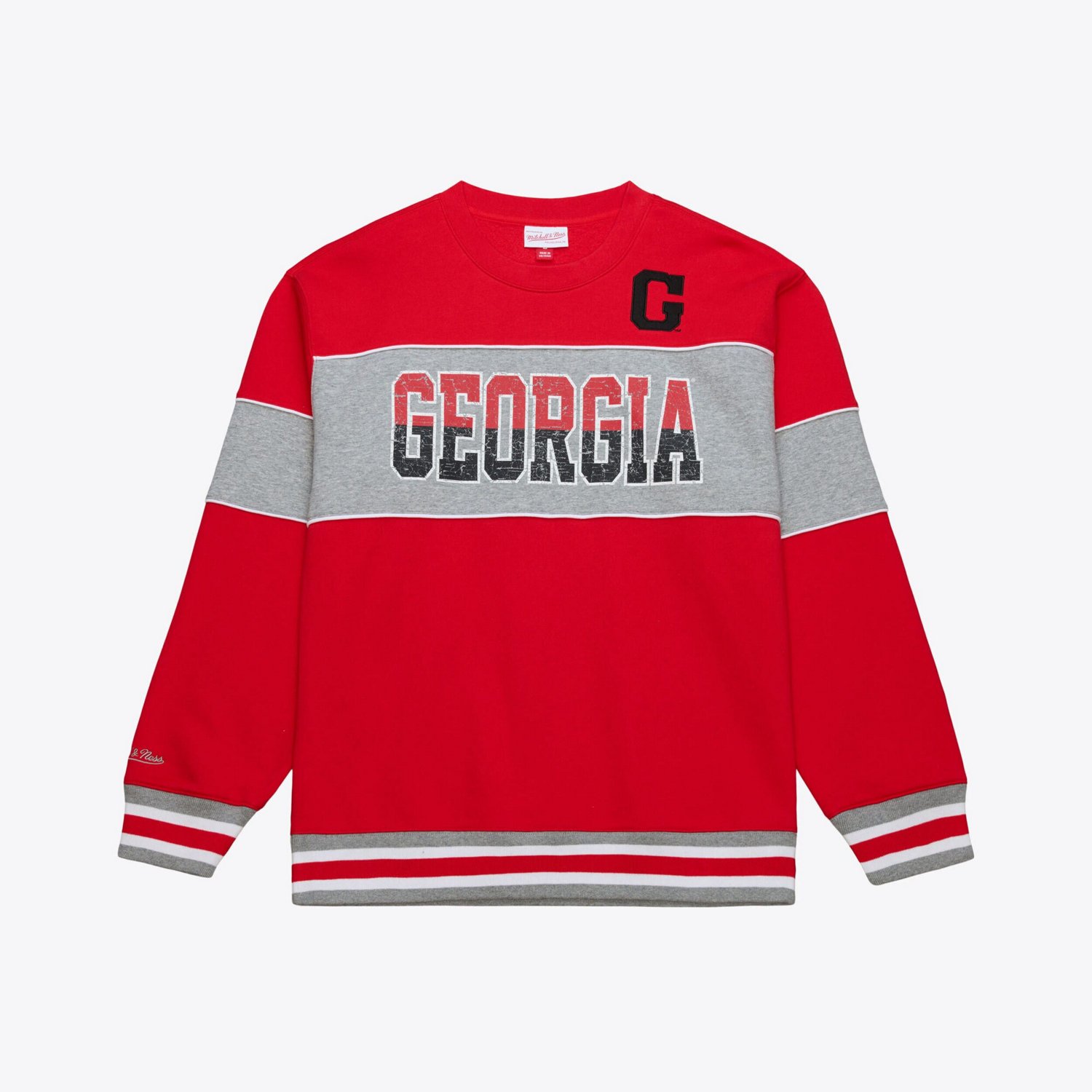 Mitchell  Ness Georgia Bulldogs Fleece Sweatshirt