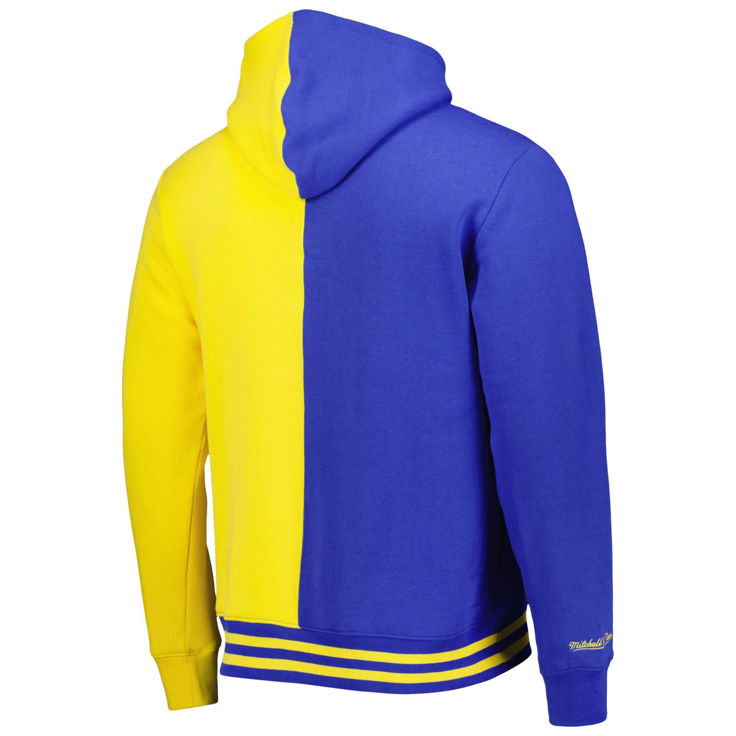 Mitchell  Ness Gold Golden State Warriors Hardwood Classics Split Pullover Hoodie - view number 3