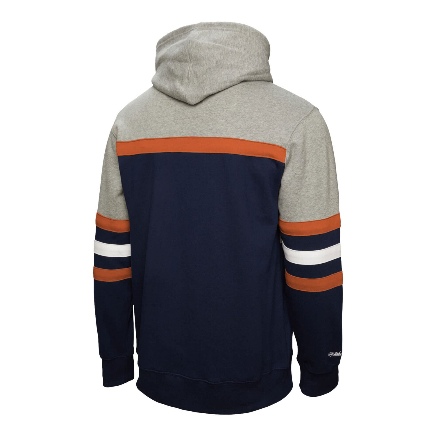 Mitchell  Ness Gray Edmonton Oilers Head Coach Pullover Hoodie - view number 3