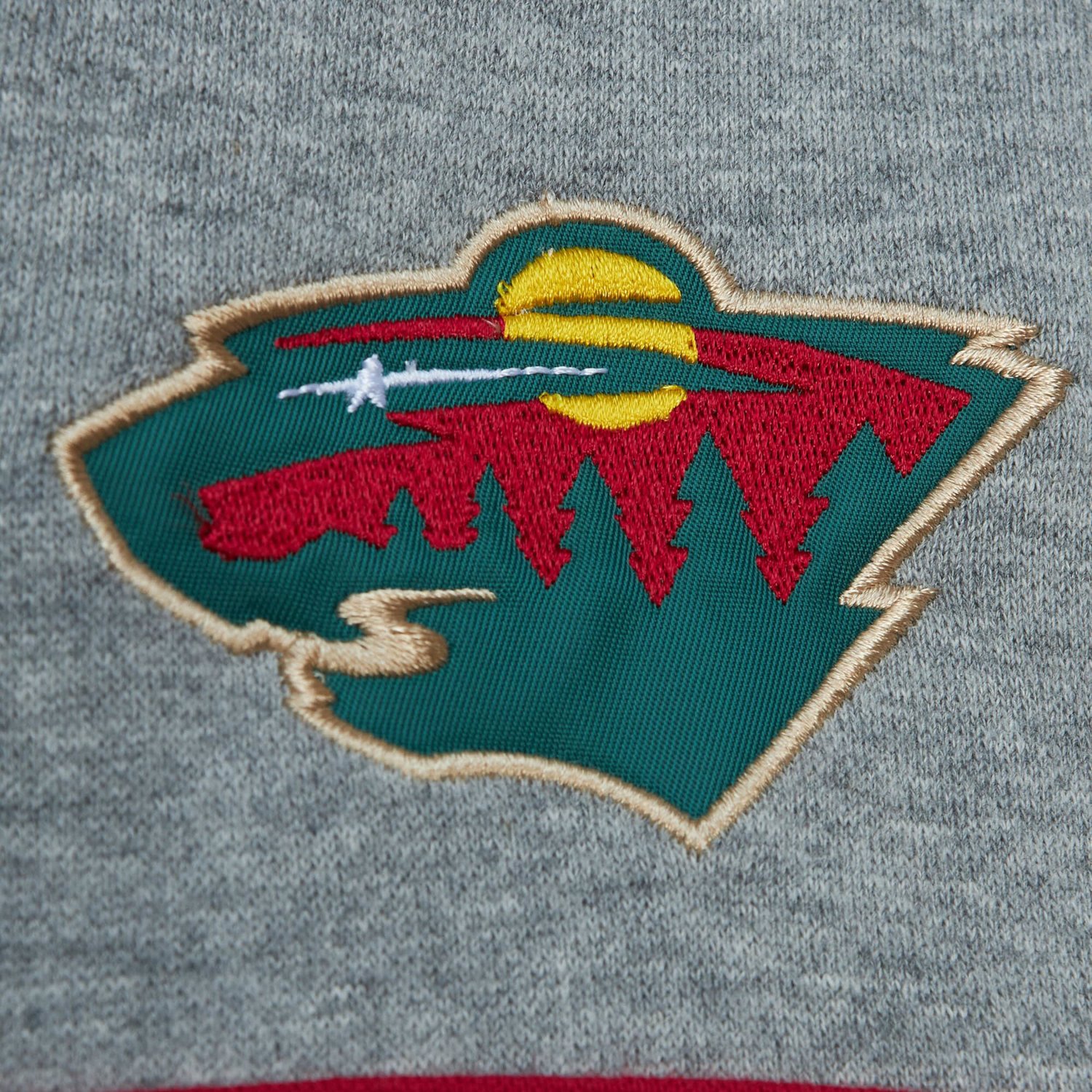 Mitchell  Ness Gray Minnesota Wild Head Coach Pullover Hoodie
