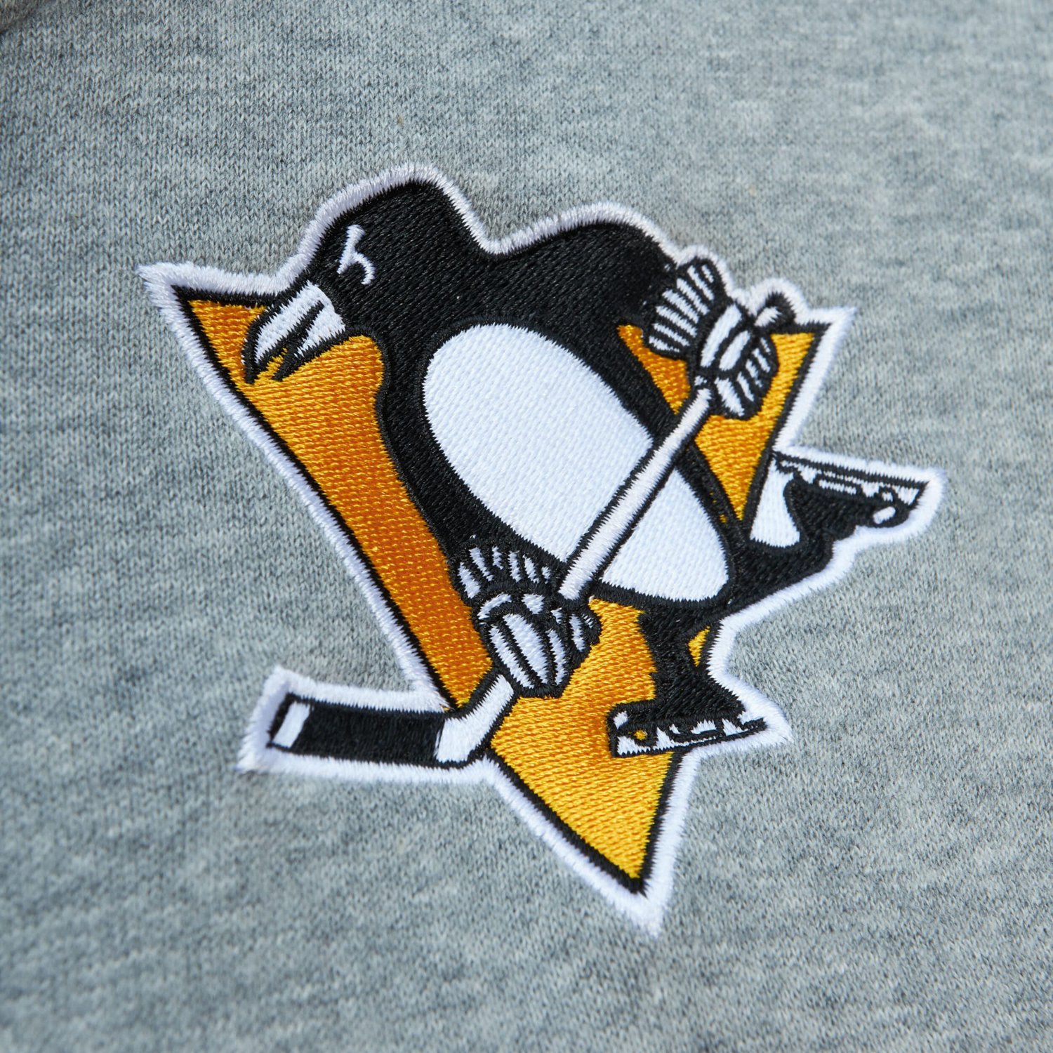 Mitchell  Ness Gray Pittsburgh Penguins Head Coach Pullover Hoodie - view number 4
