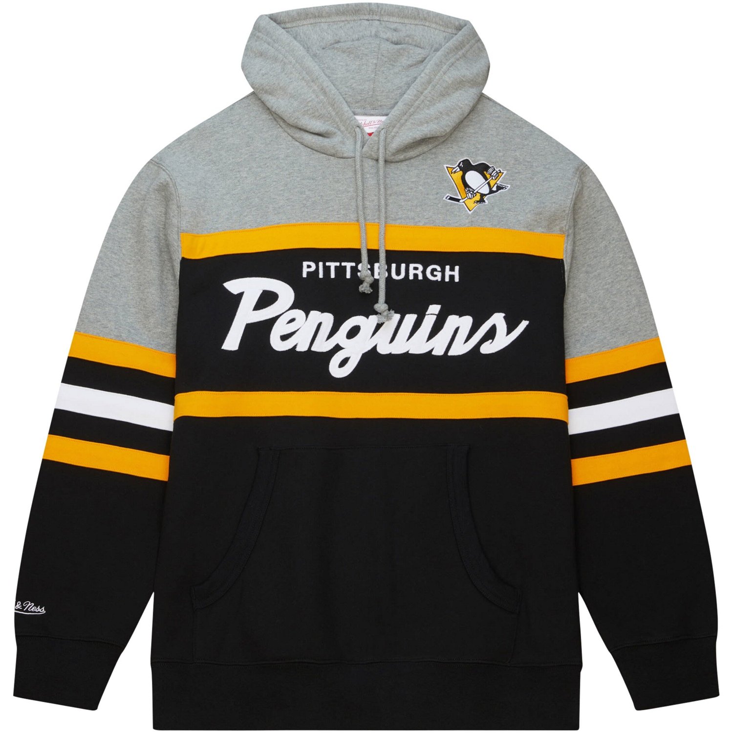 Mitchell Ness Pittsburgh Penguins Head Coach Pullover Hoodie