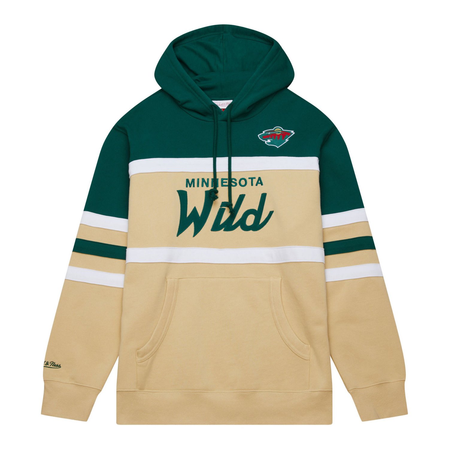 Mitchell  Ness Green Minnesota Wild Head Coach Pullover Hoodie - view number 2