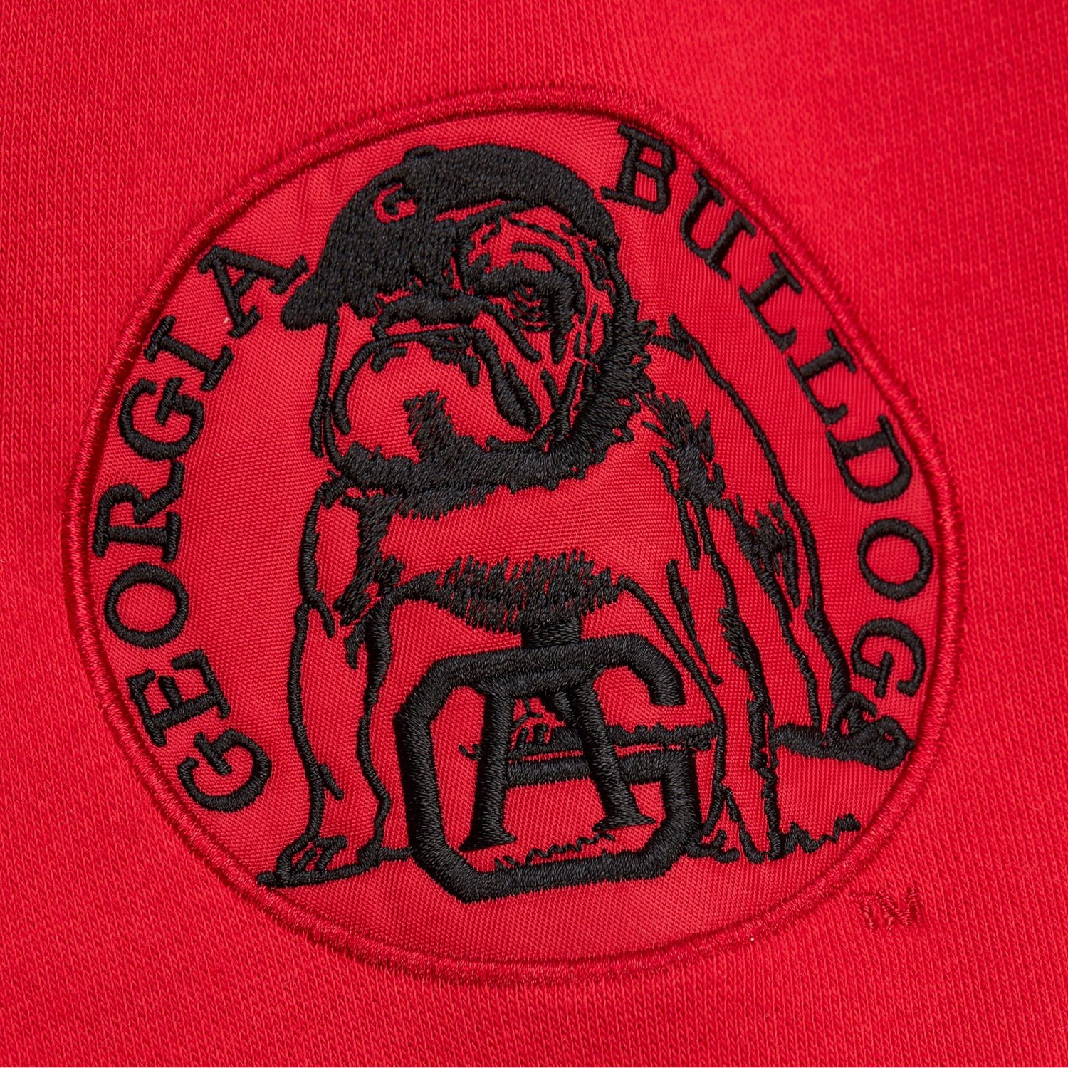 Mitchell  Ness Heather Georgia Bulldogs Throwback Allover 40 Pullover Sweatshirt