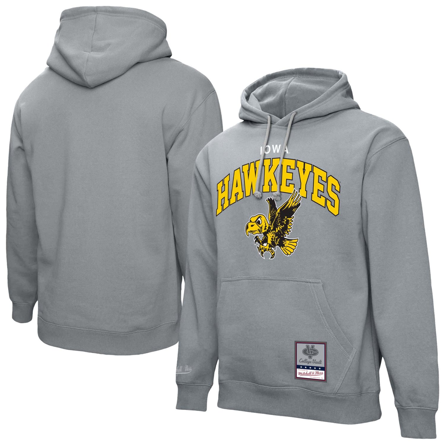 Mitchell  Ness Iowa Hawkeyes Classic Arch Pullover Hoodie