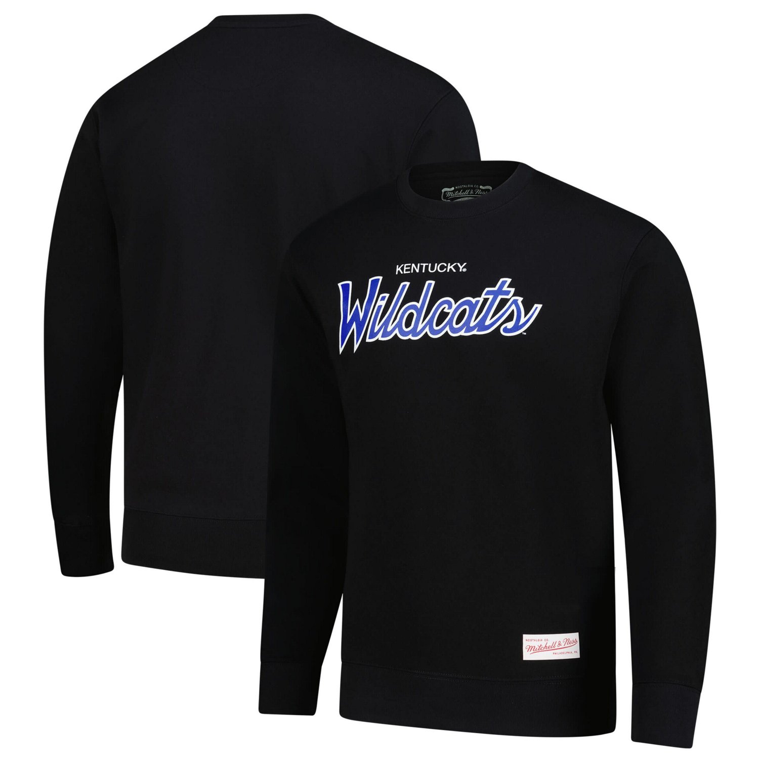 Mitchell  Ness Kentucky Wildcats Elite Script Pullover Sweatshirt