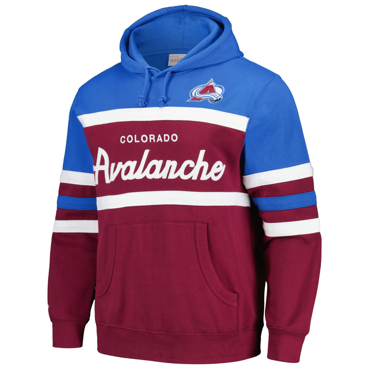 Mitchell  Ness Light Colorado Avalanche Head Coach Pullover Hoodie - view number 2