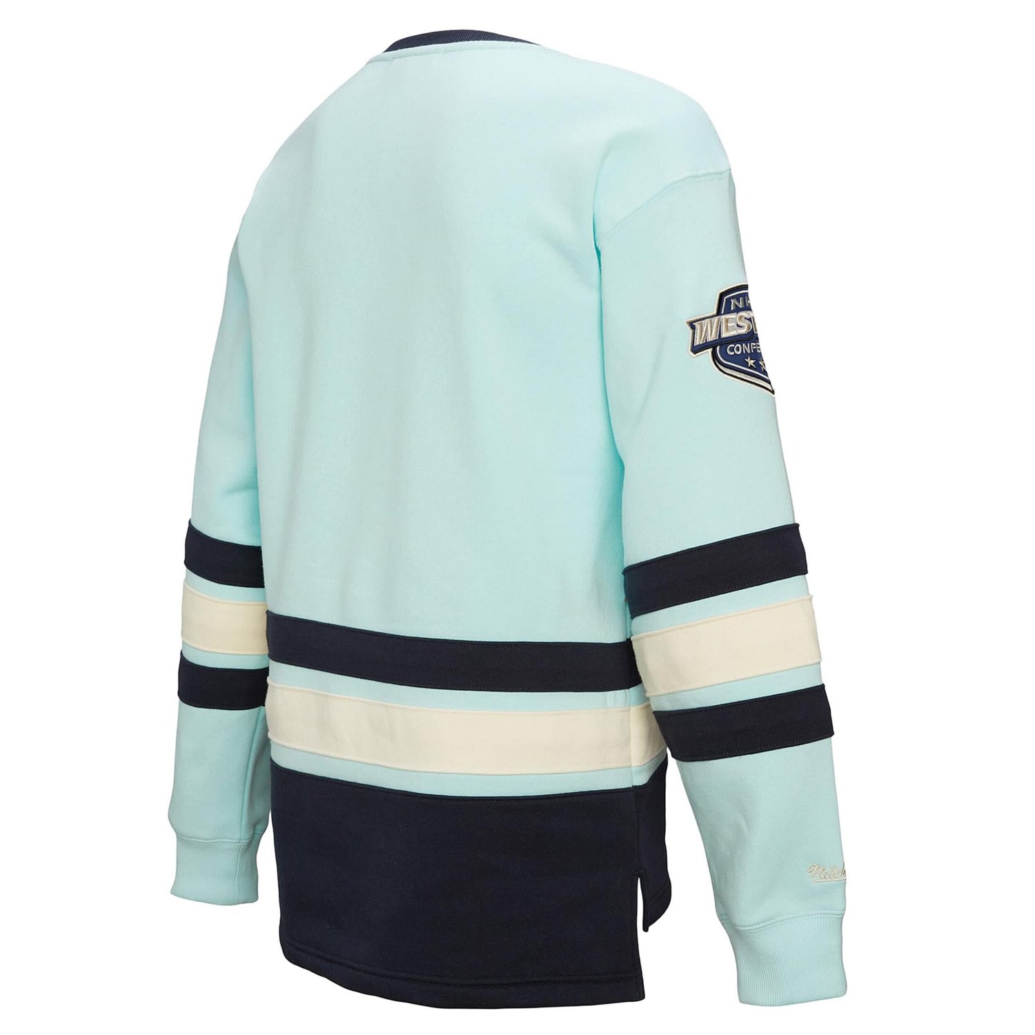 Mitchell  Ness Light Seattle Kraken Heritage Lace-Up Pullover Sweatshirt                                                         - view number 3