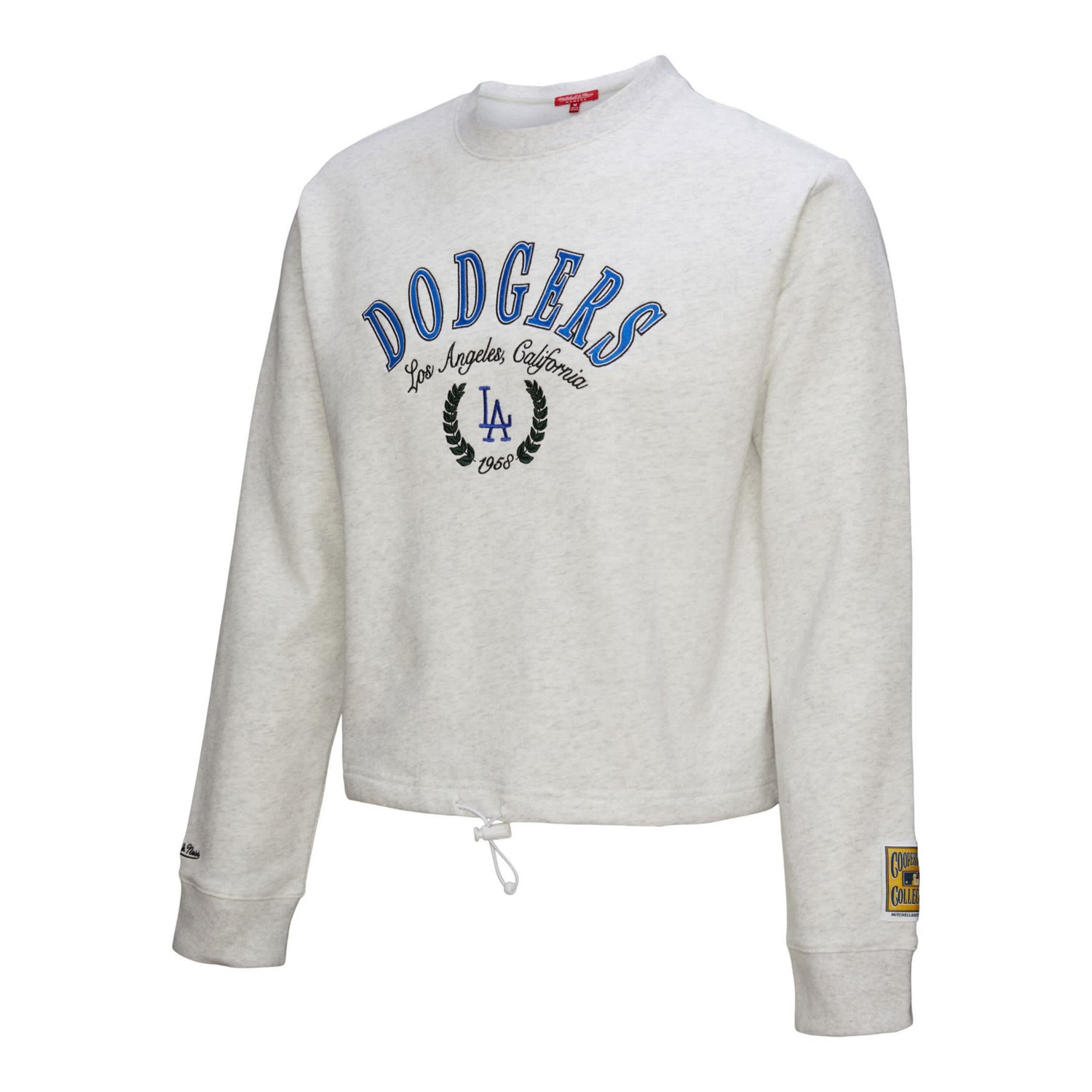 Mitchell  Ness Los Angeles Dodgers Cropped Toggle Pullover Sweatshirt - view number 2