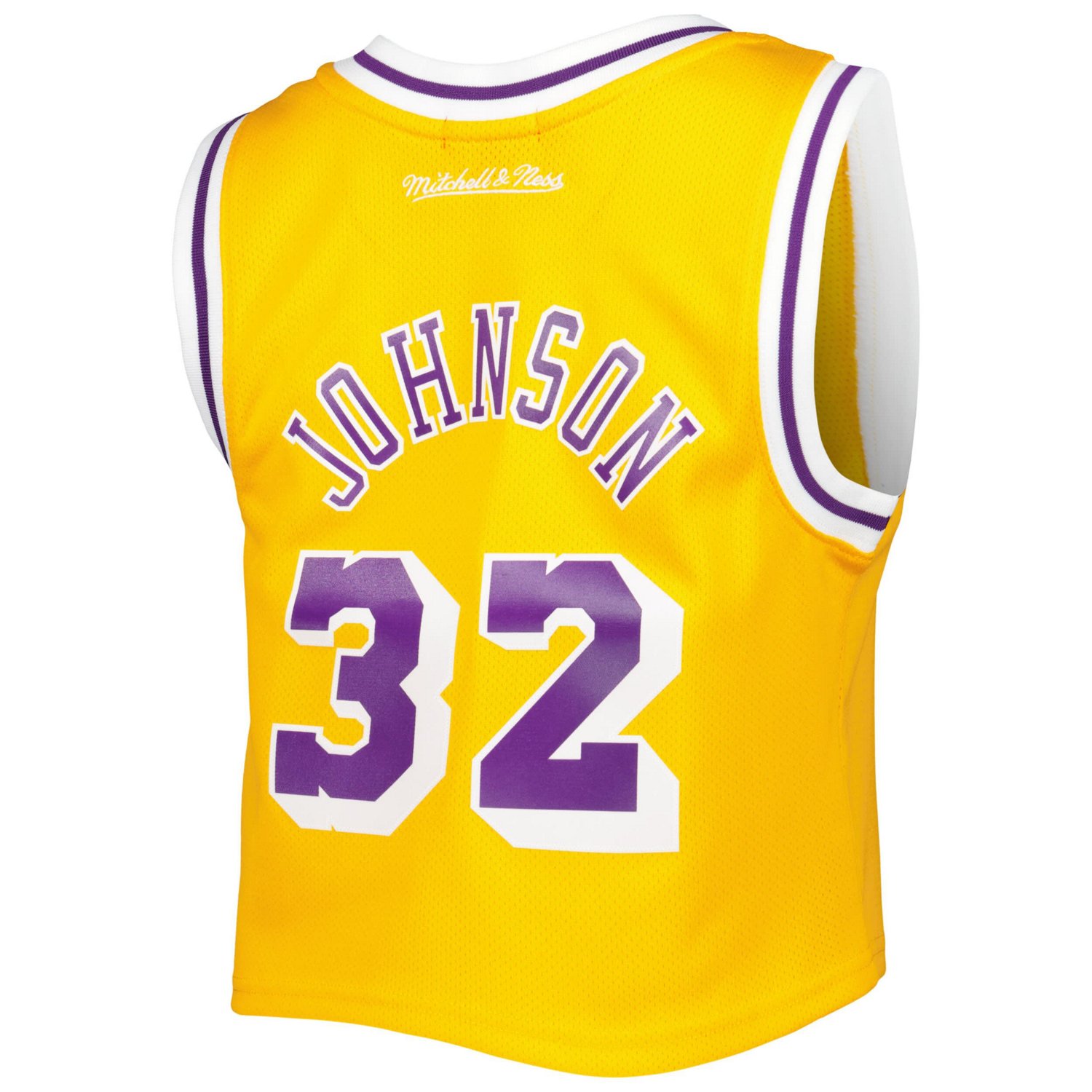 Mitchell  Ness Magic Johnson Los Angeles Lakers 1984 Hardwood Classics Crop Player Tank Top - view number 3