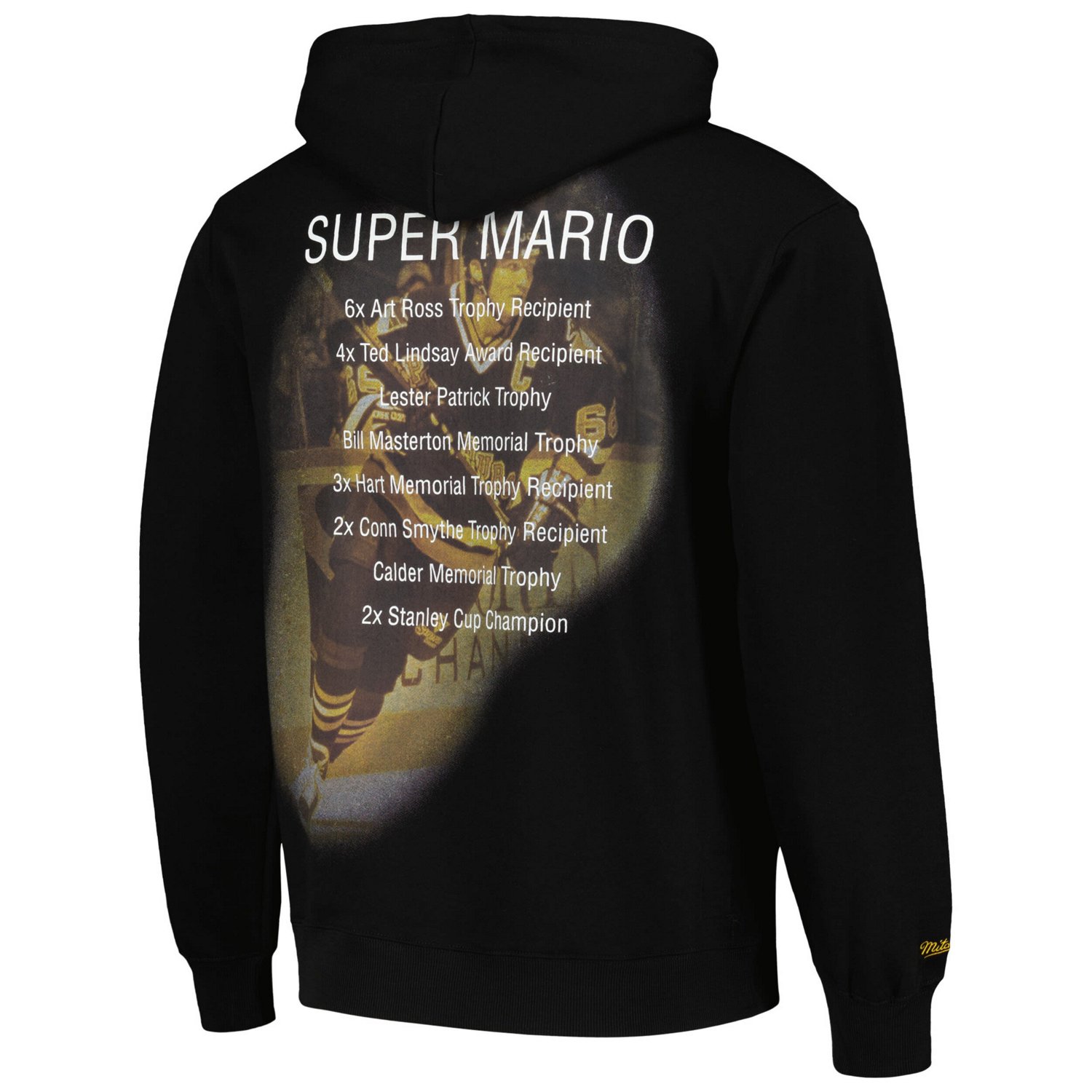 Mitchell  Ness Mario Lemieux Pittsburgh Penguins Premium Name Number Fleece Pullover Sweatshirt